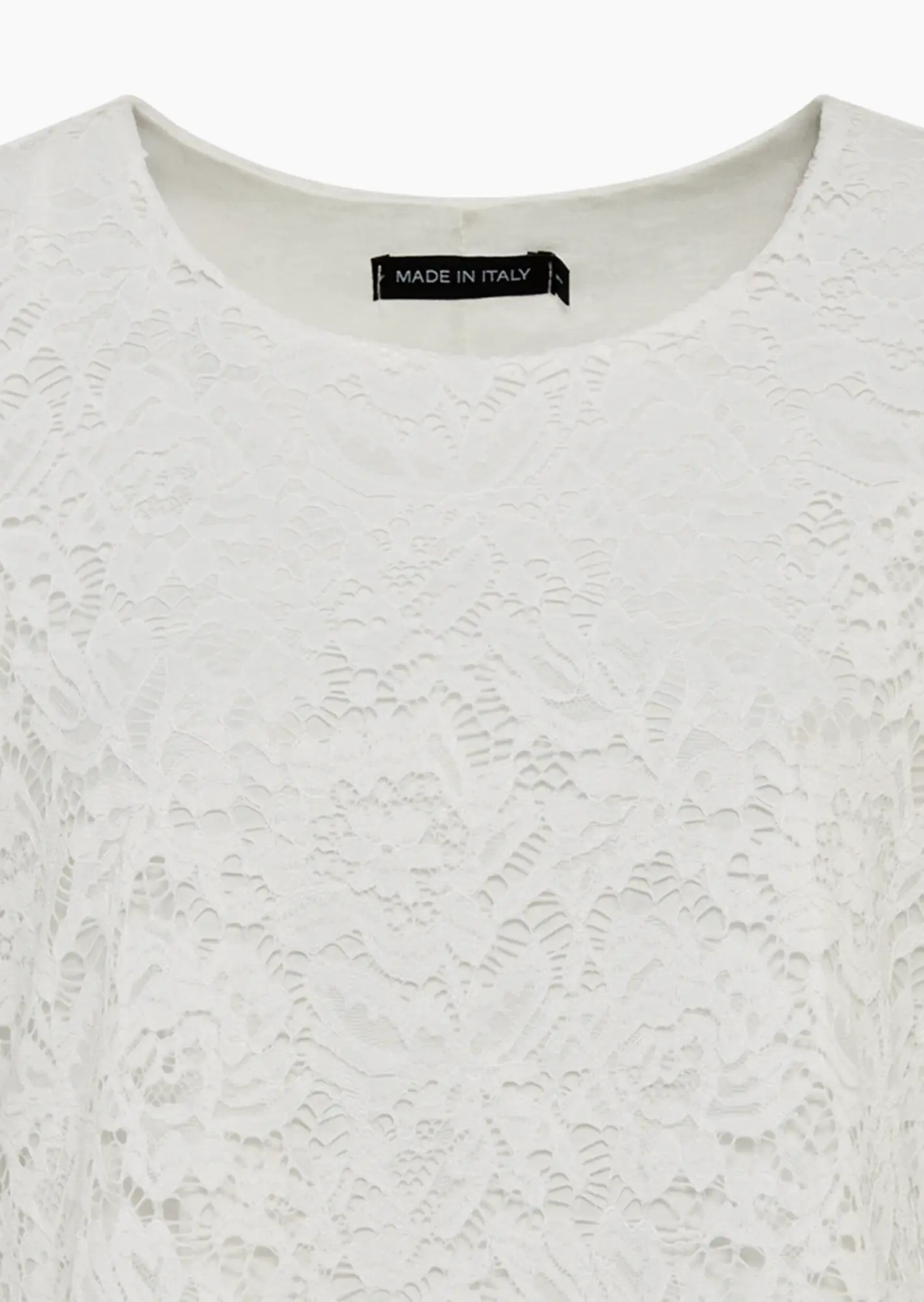 leichtes Spitzenshirt, weiß