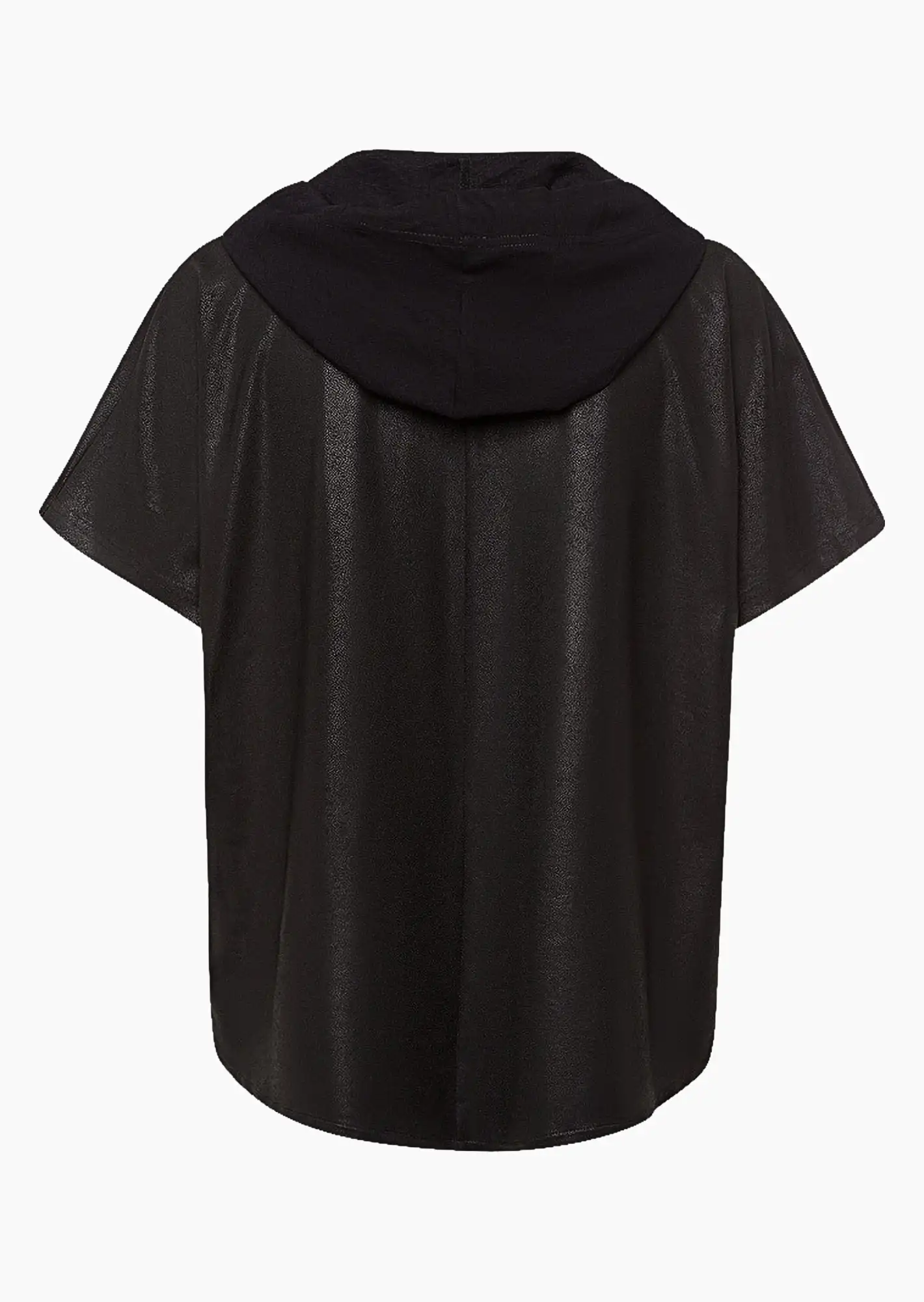 Shirt Vokuhila, schwarz