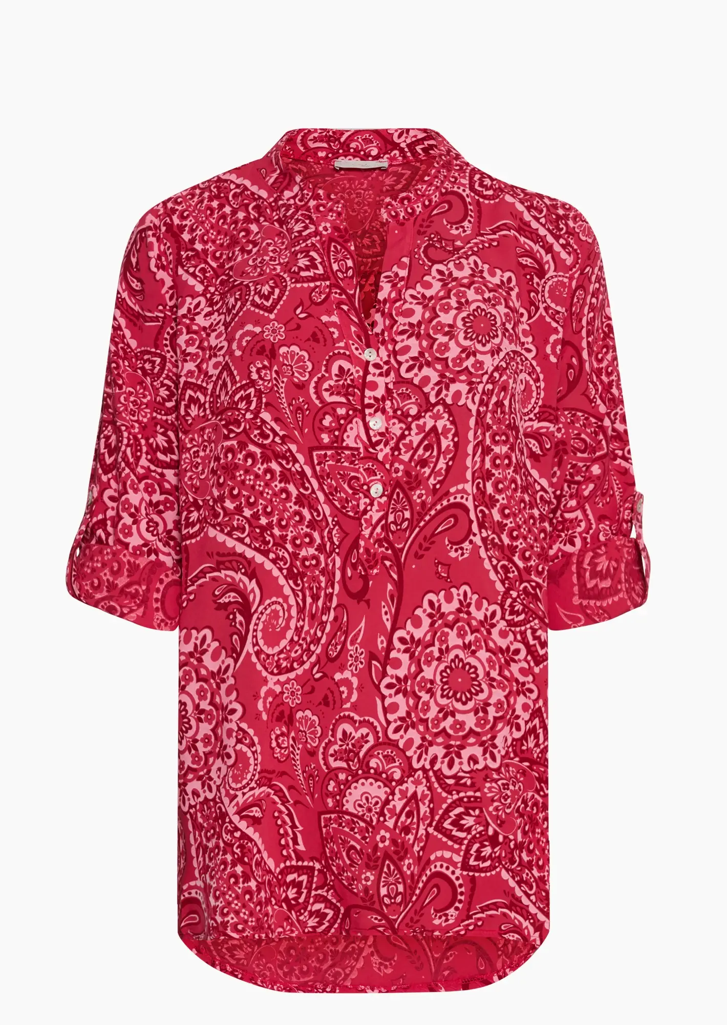 Bluse im Alloverprint, tredyrot