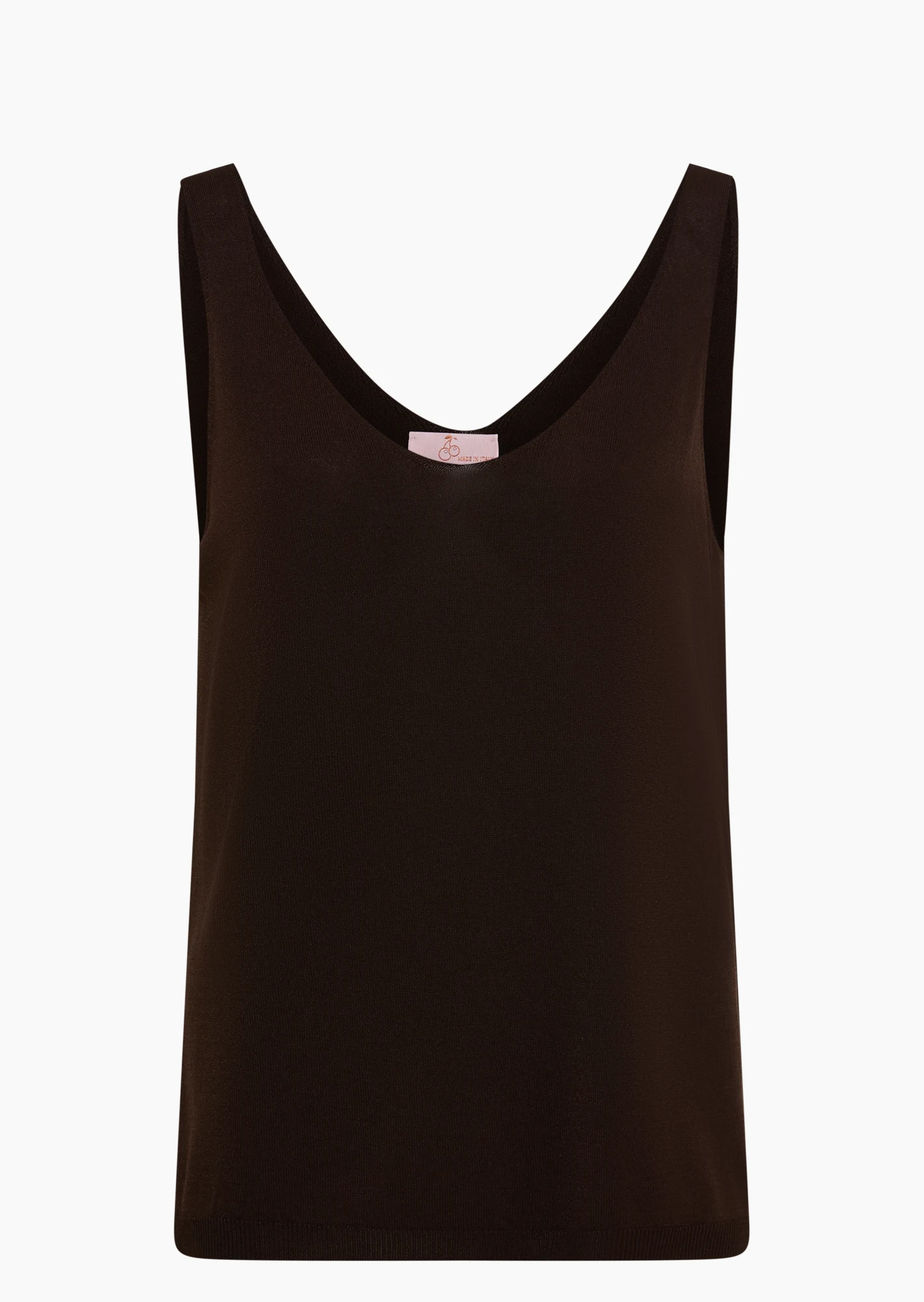 leichtes Stricktop, mocca