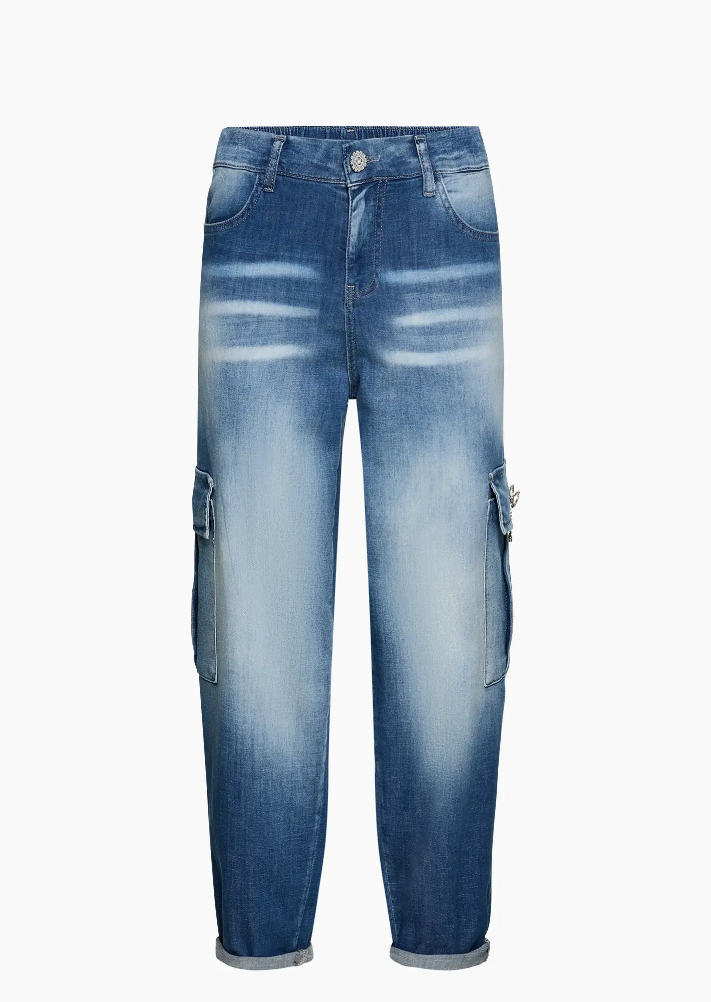 Jeans im Cargostyle, blue denim