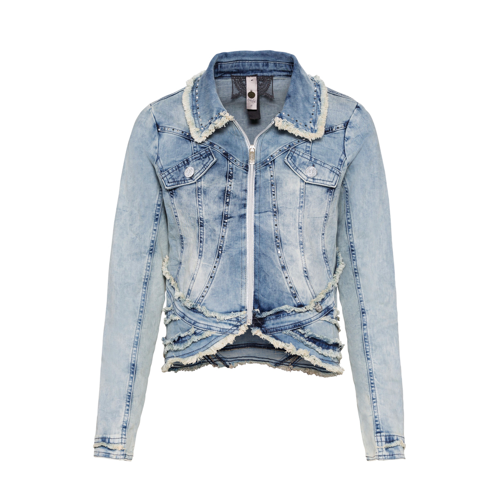Jeansjacke 'Love', light blue denim