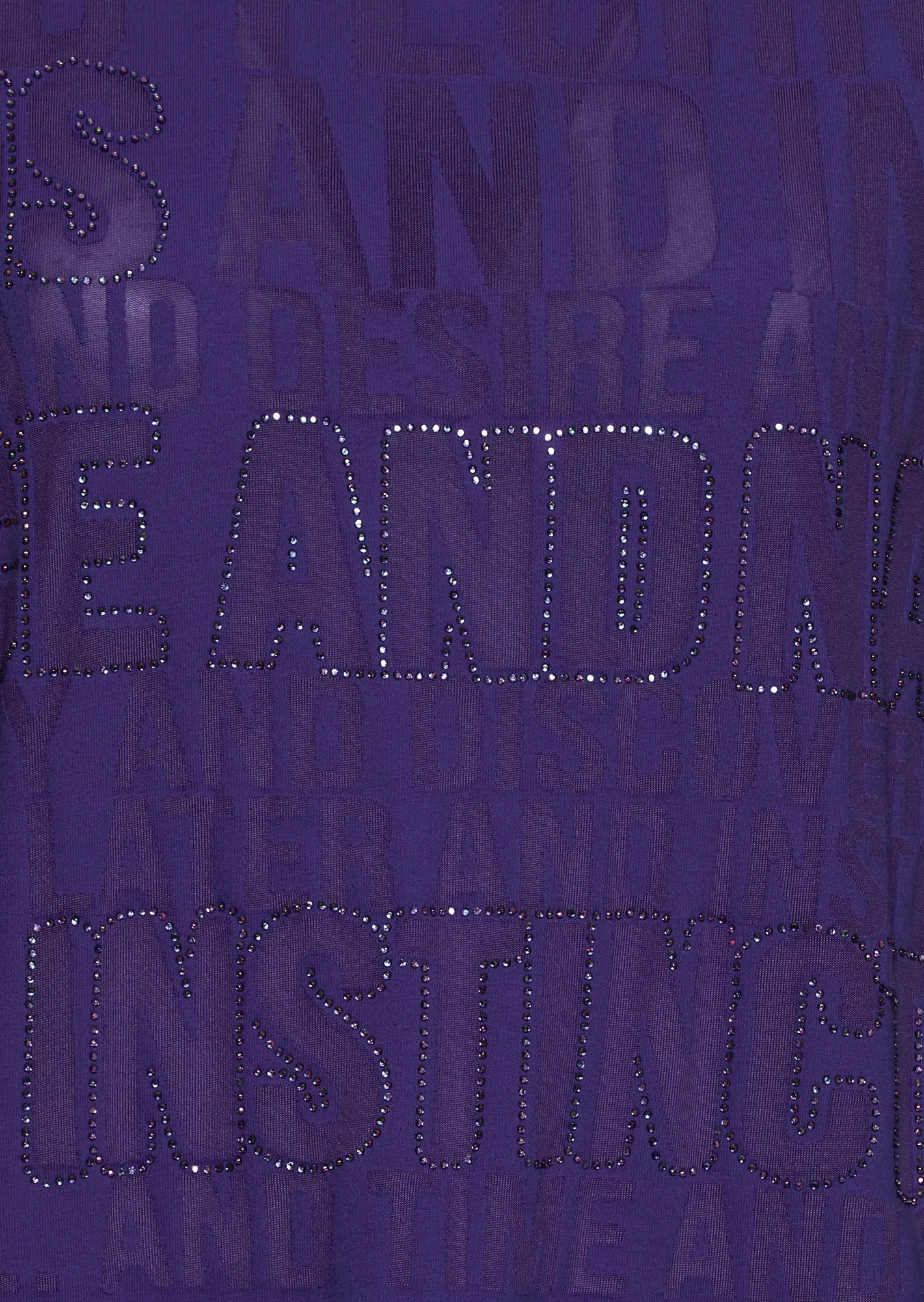Shirt mit Lettering, electric purple