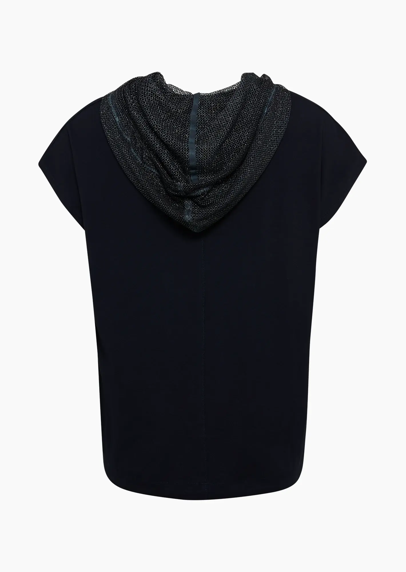 Shirt mit Lettering & metallischen Effekten, navy