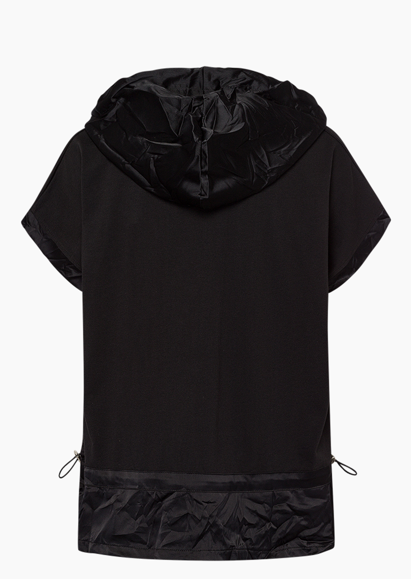 Shirt mit glänzenden Details, schwarz