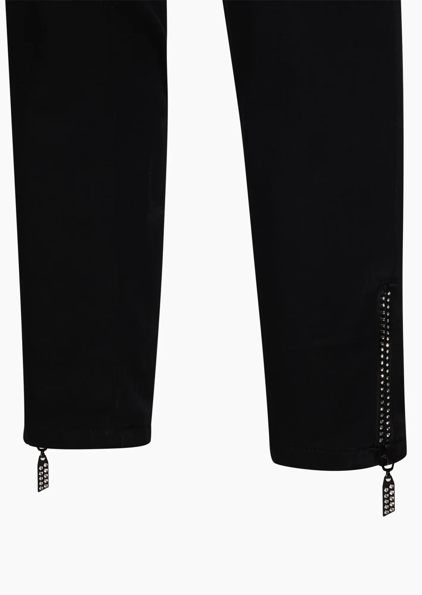 Jeggings mit Reißverschluss, schwarz