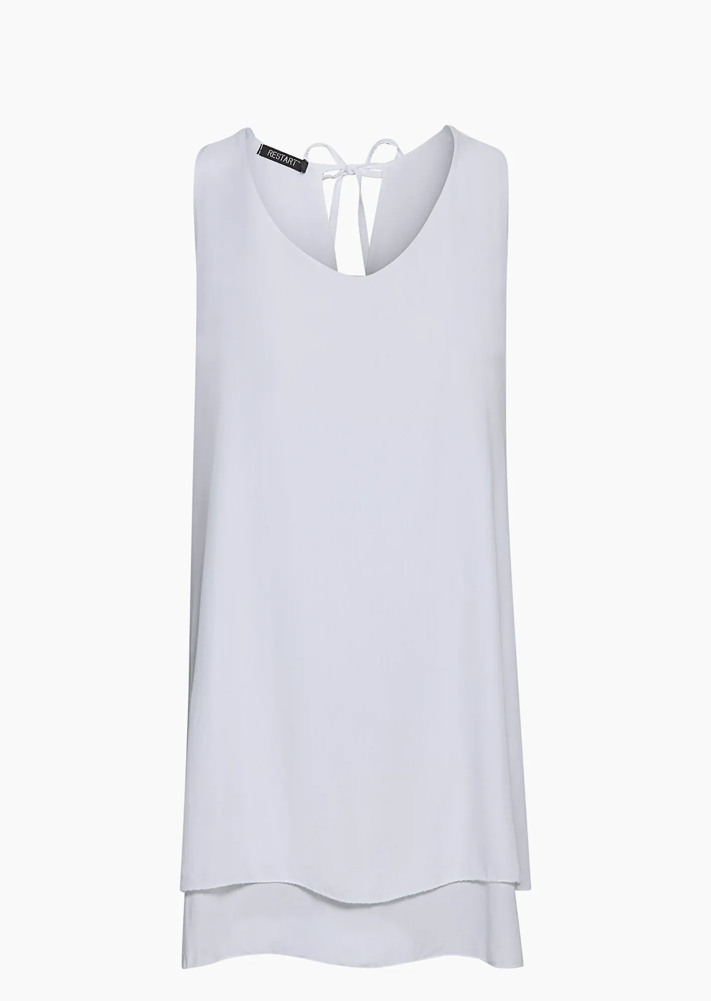 Top im Layering-Look, weiß