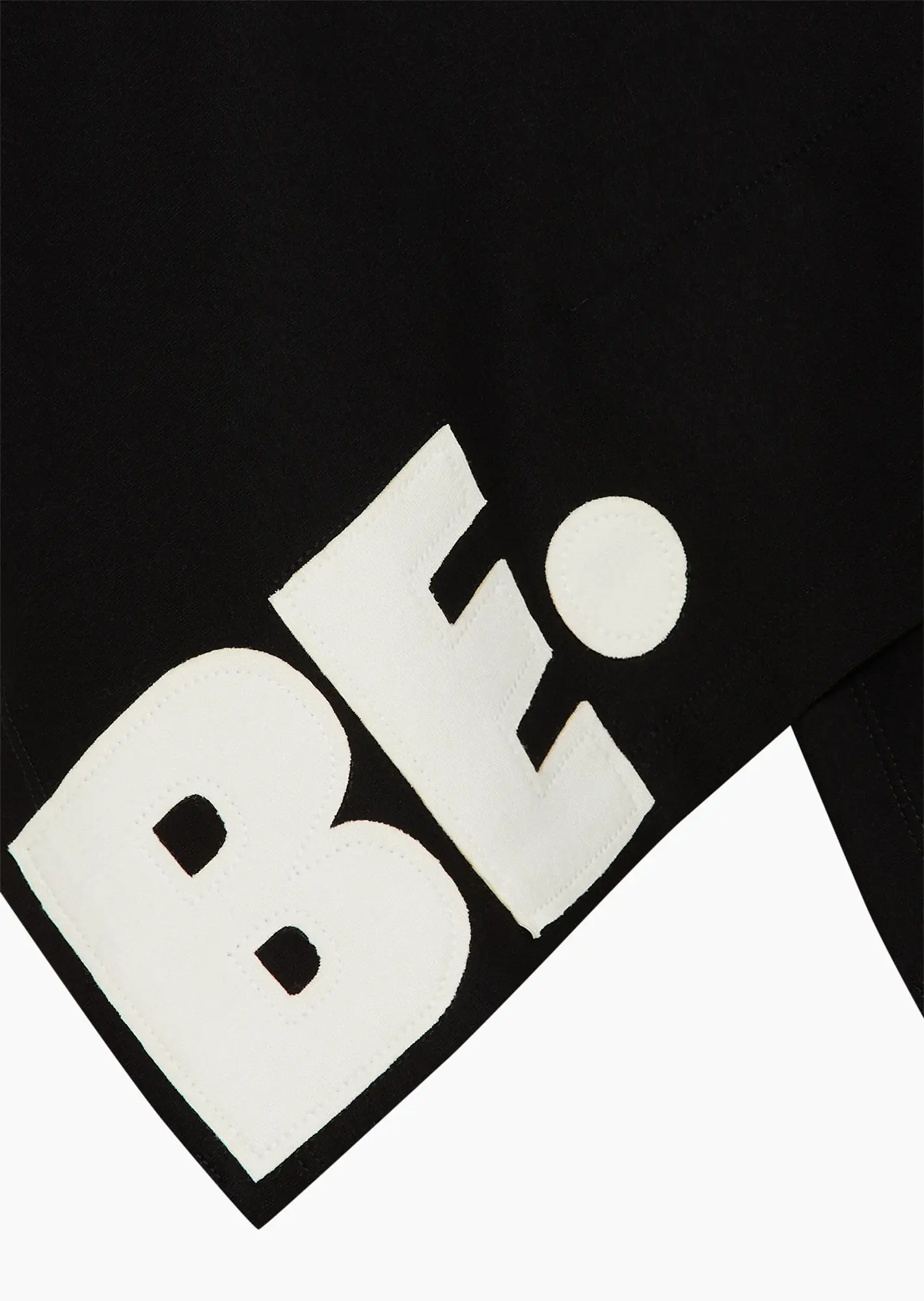 Leichtes Sweatshirt in Asymmetrie, schwarz