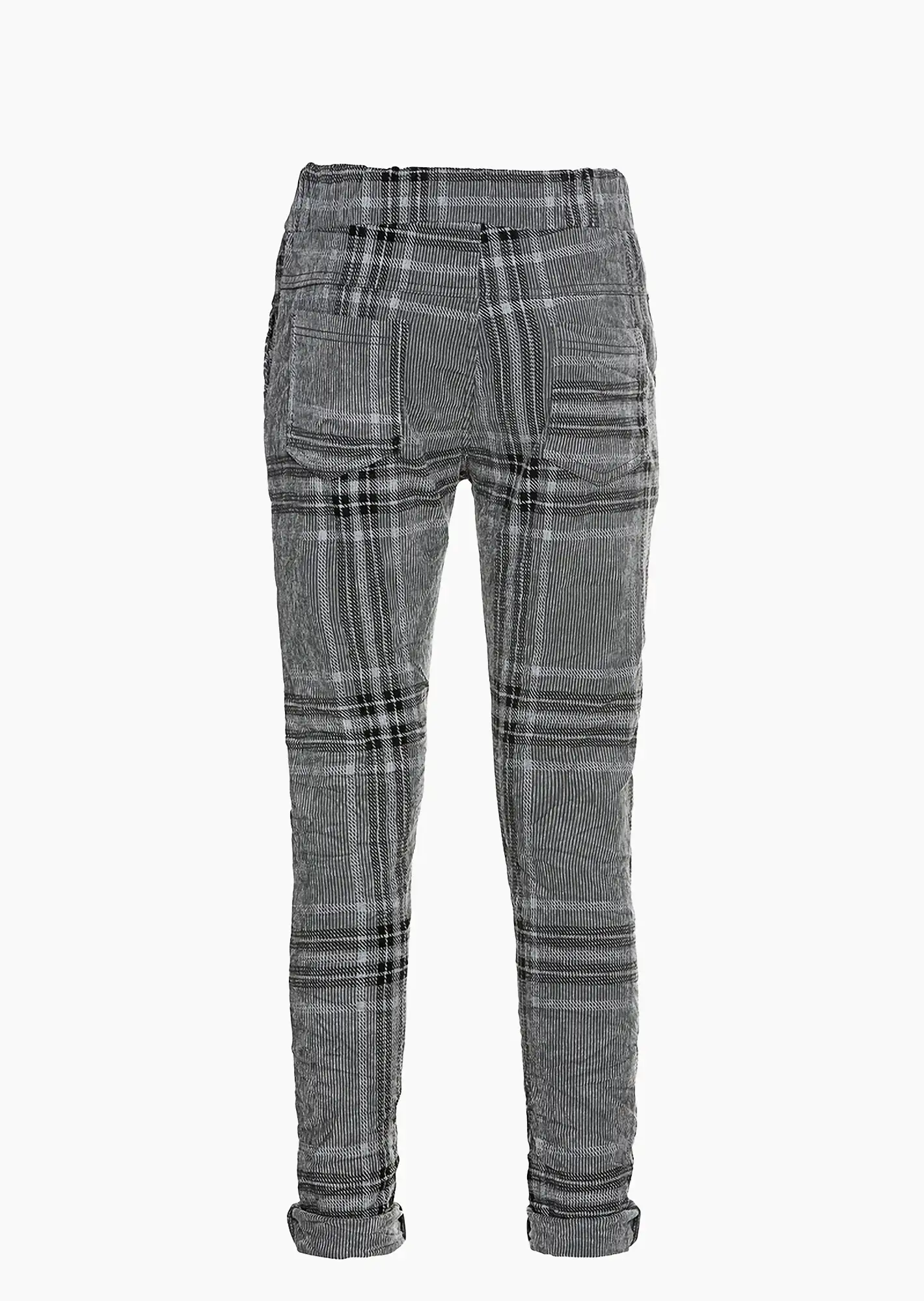 Joggpant mit Karos, grau