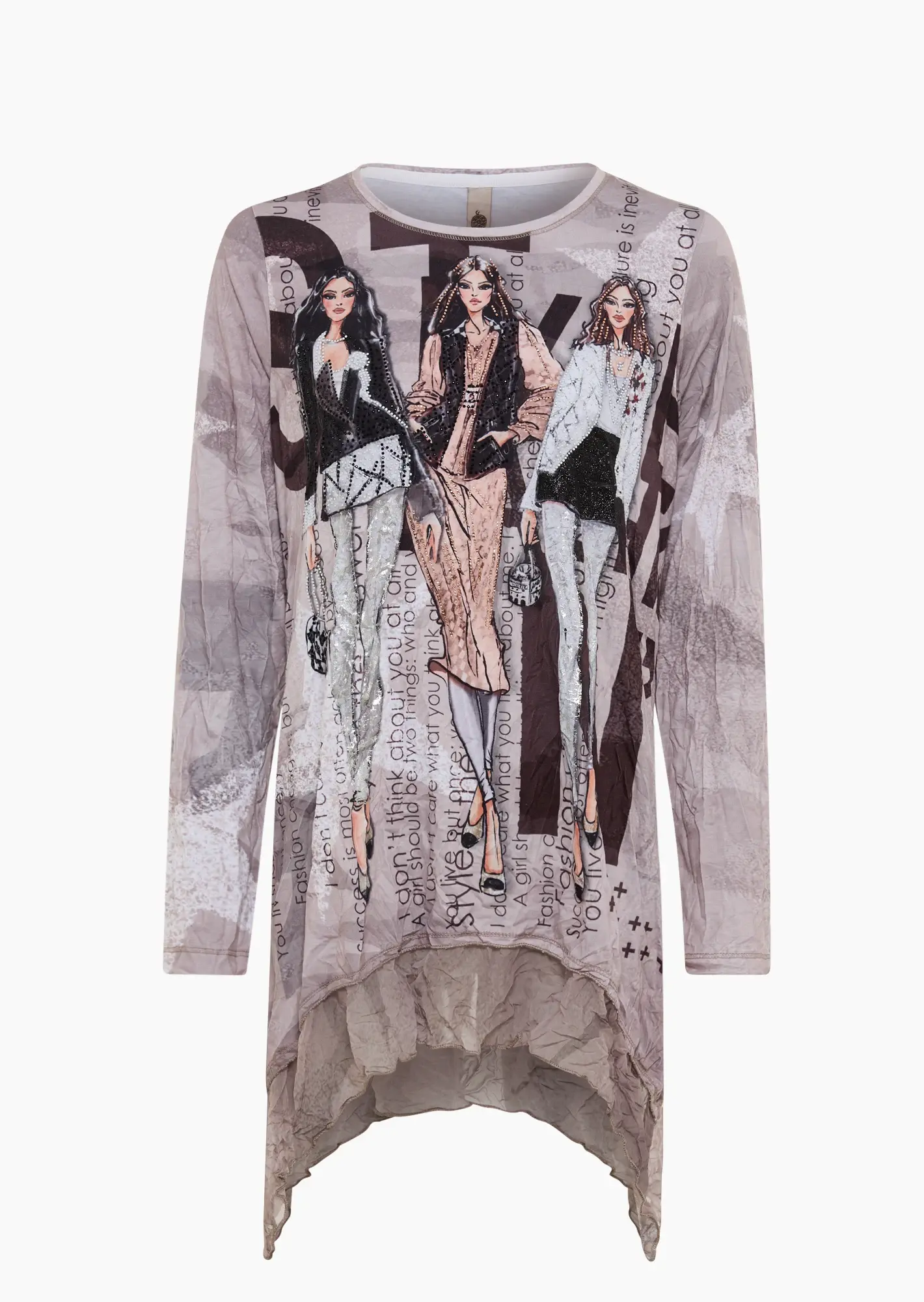 Shirt 'Frauenpower', pepper