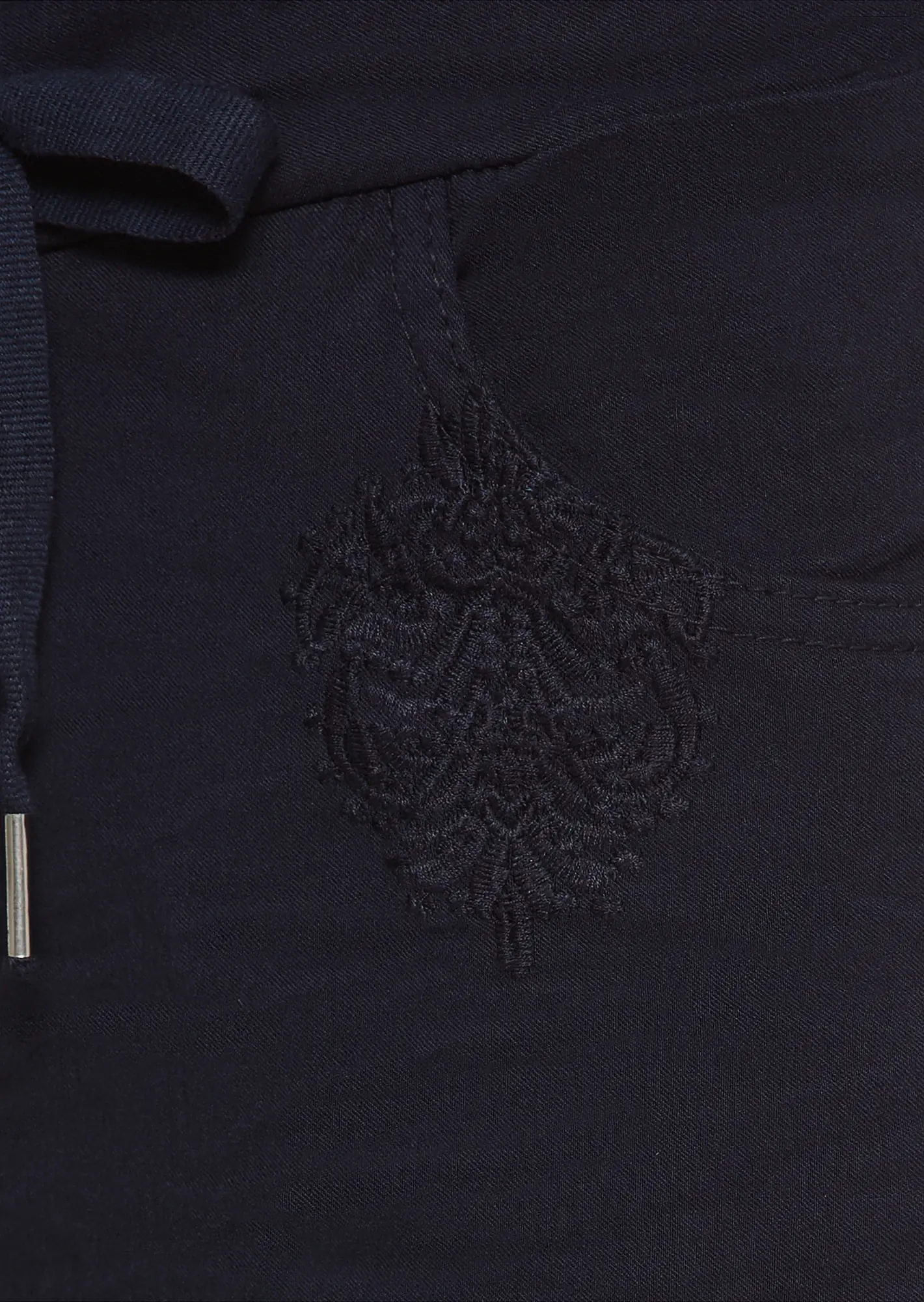 Joggpants mit Stickerei, navy