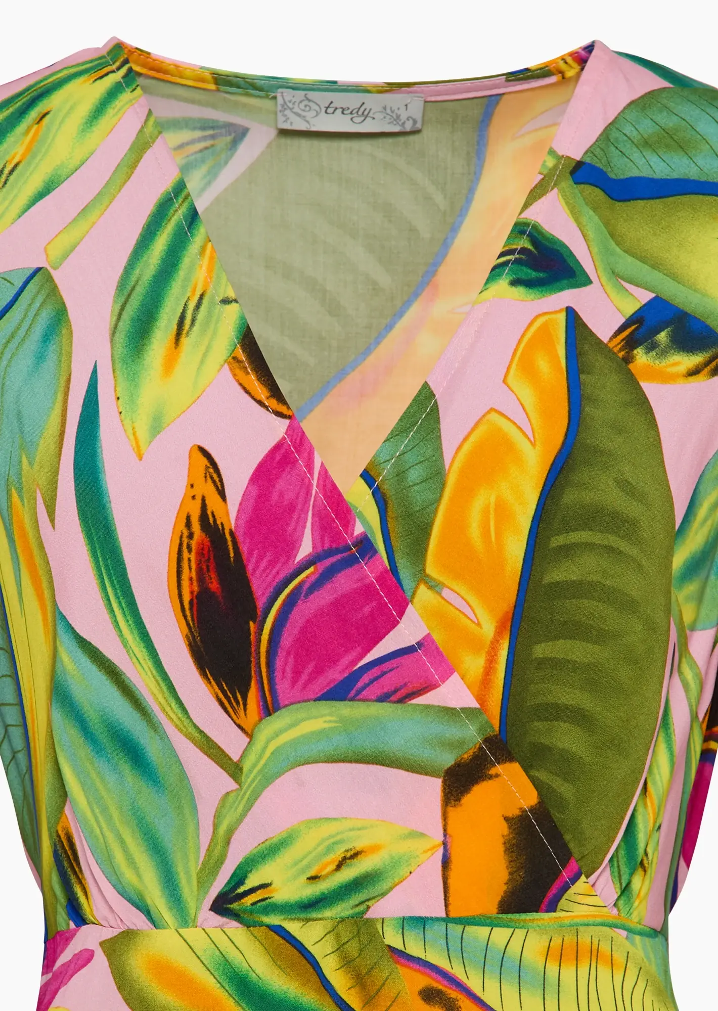 gemustertes Maxi-Kleid, bunt