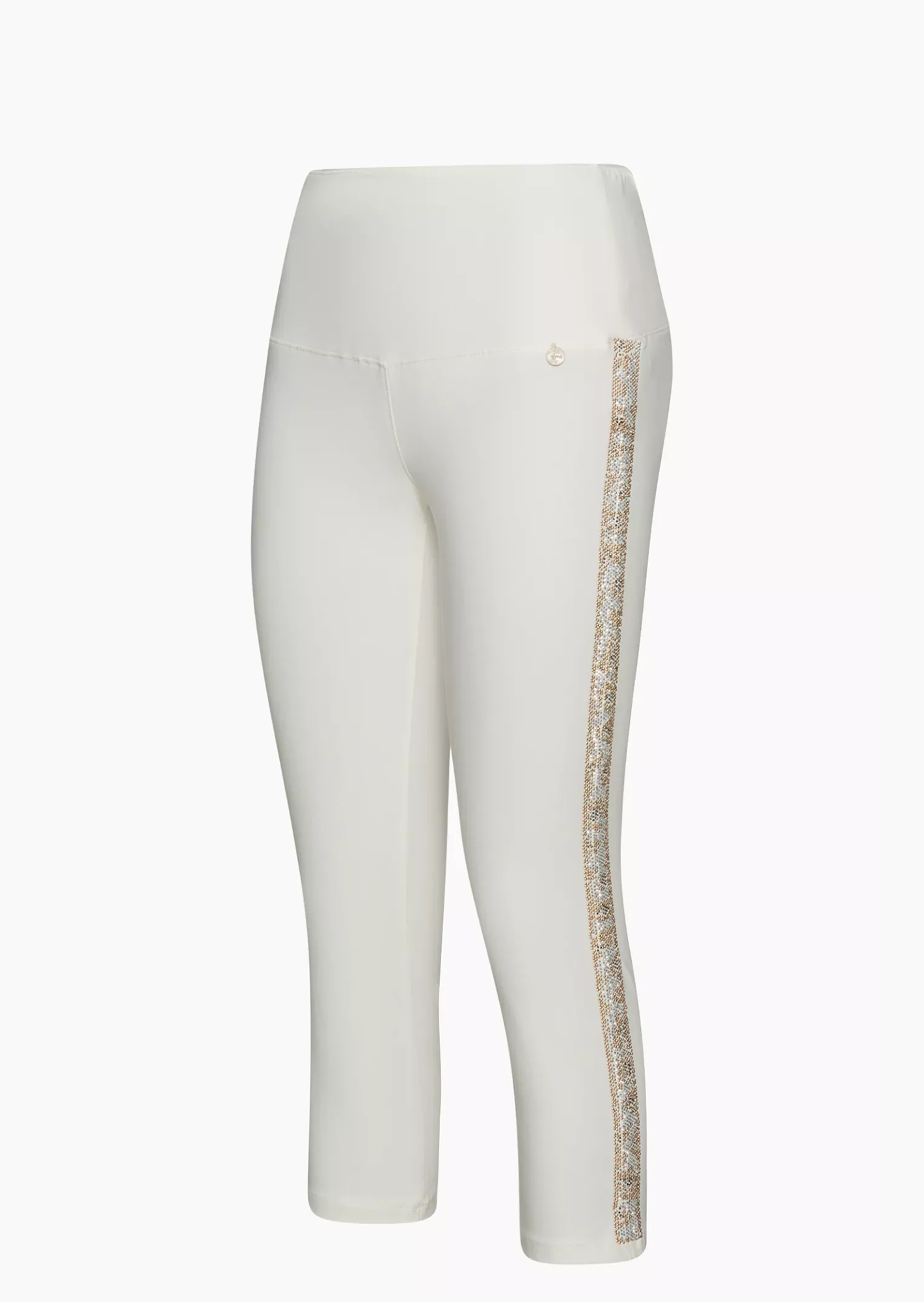 Leggings mit Galonstreifen, offwhite