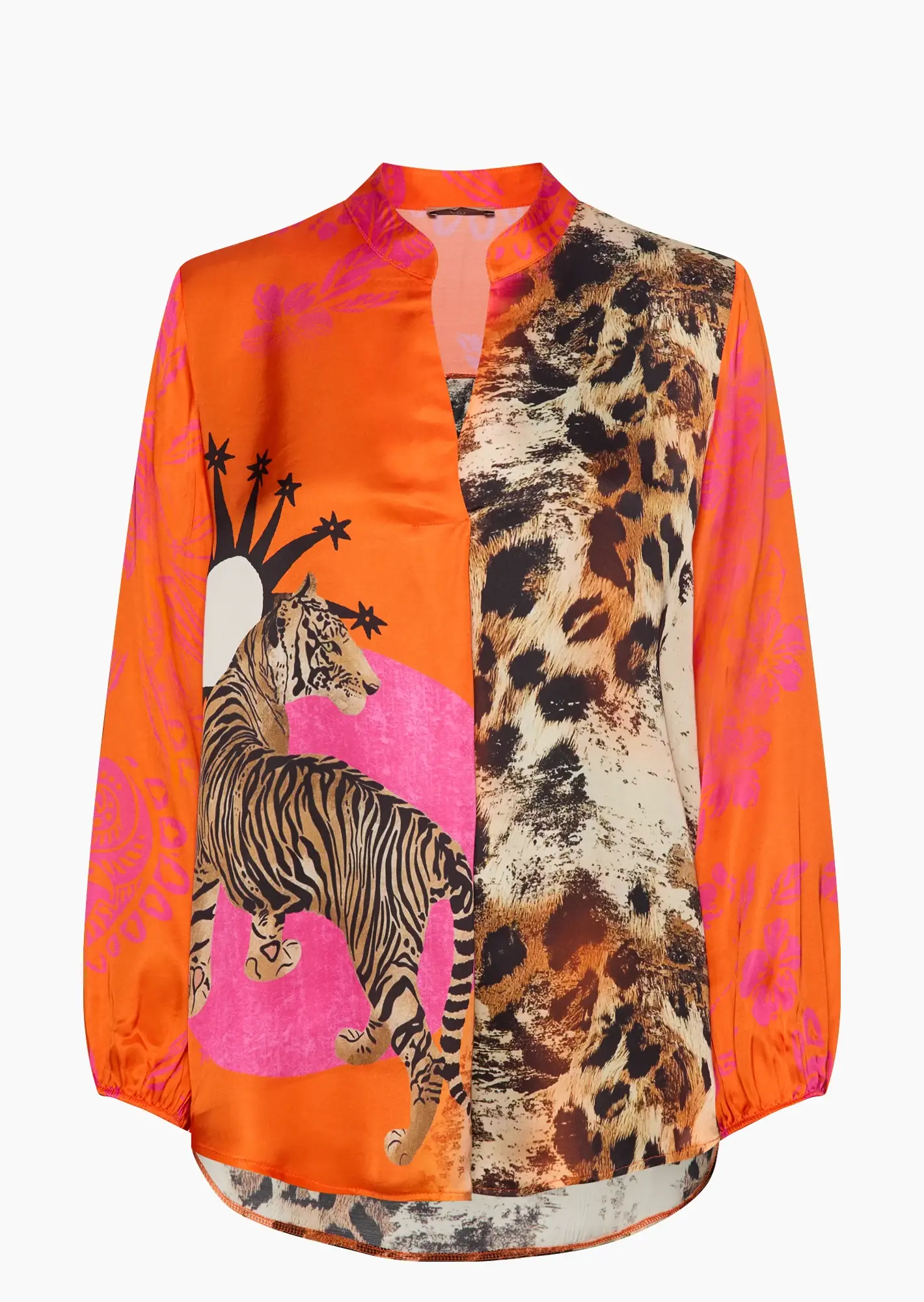 stylische Bluse, orange