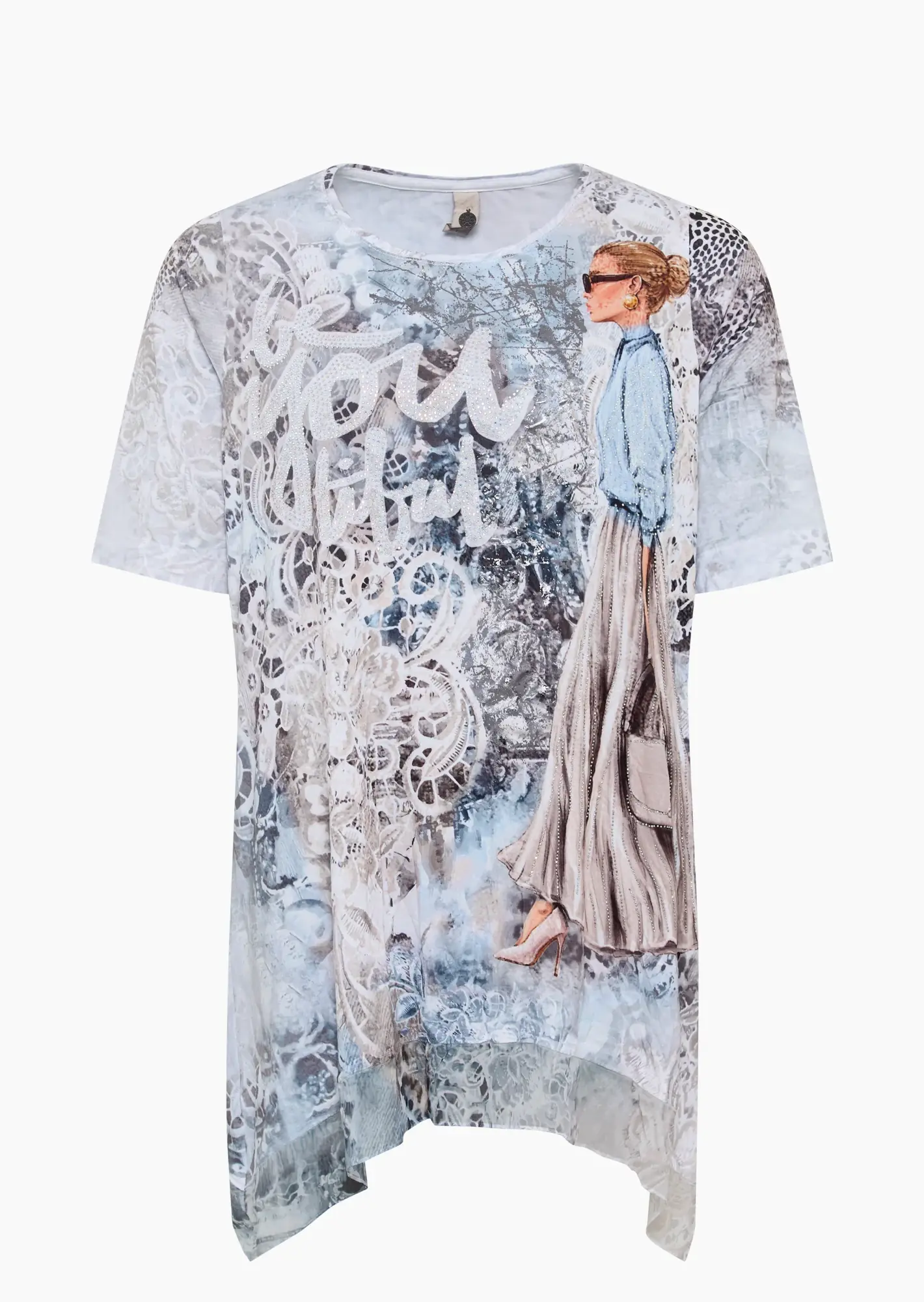 Zipfeliges Shirt im Crashed Look, fango