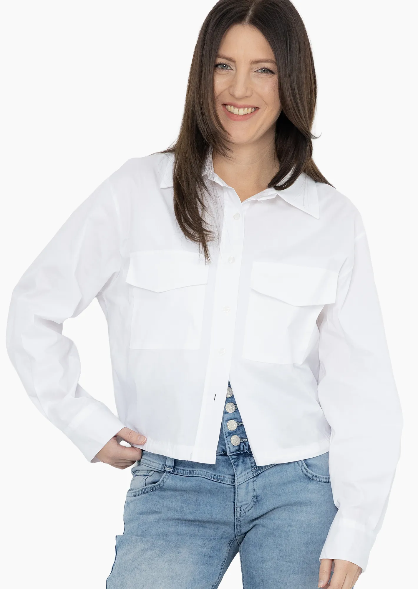 High Waist Wide Leg Jeans, light blue denim