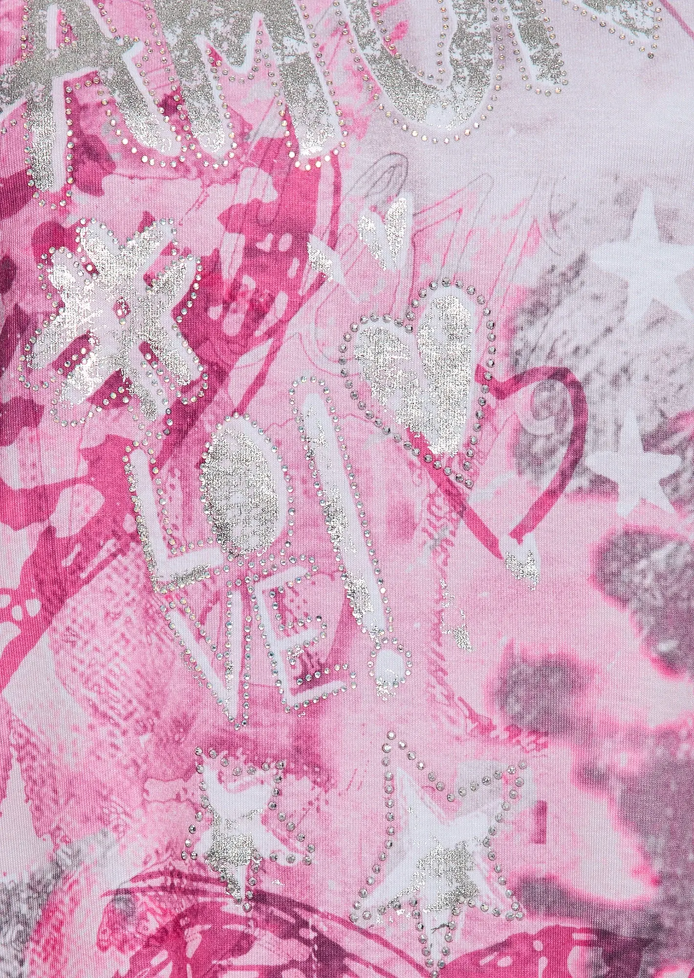 Shirt mit Glitzerdetails, candy