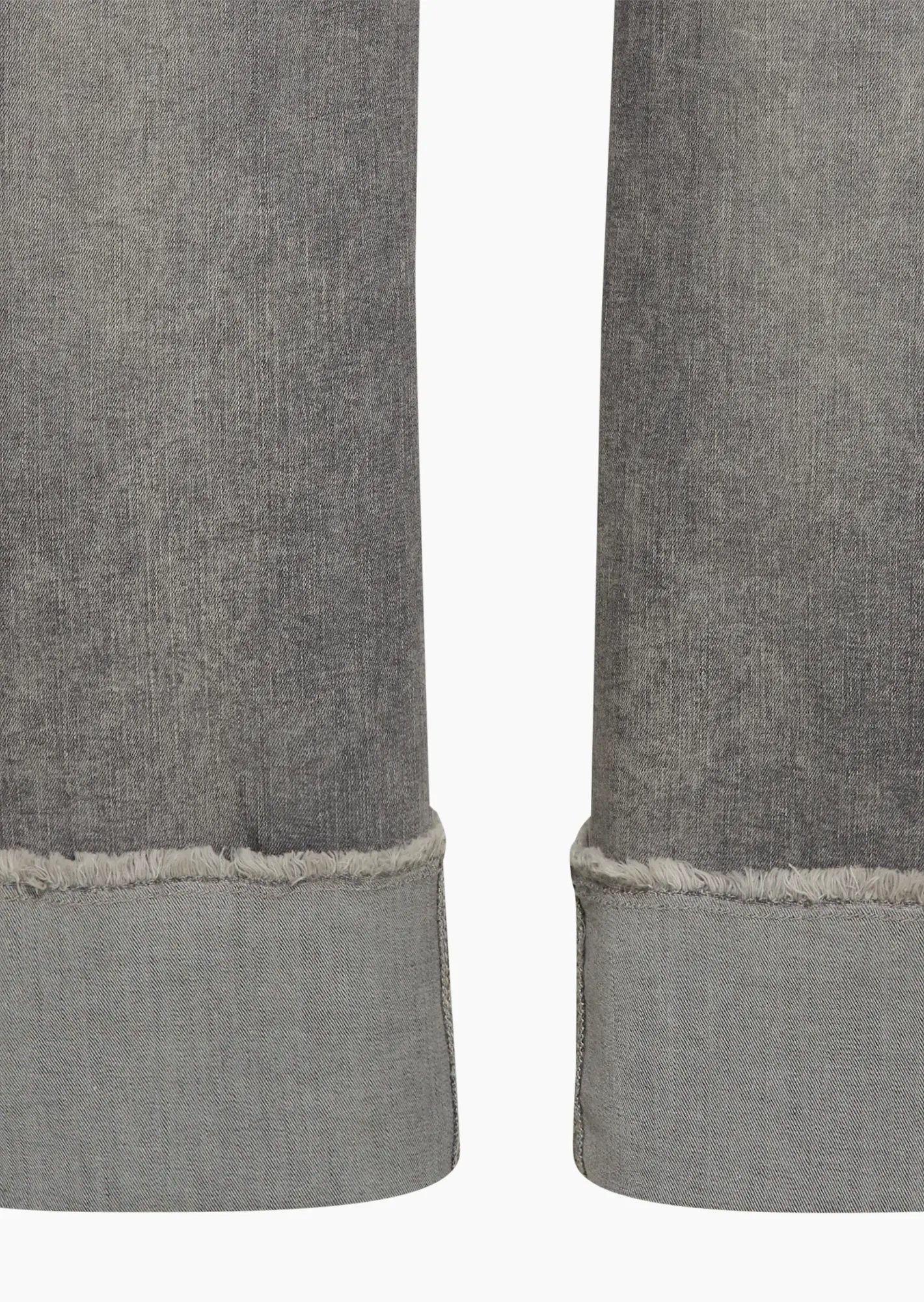 Wide Leg Jeans mit Umschlag, grey denim