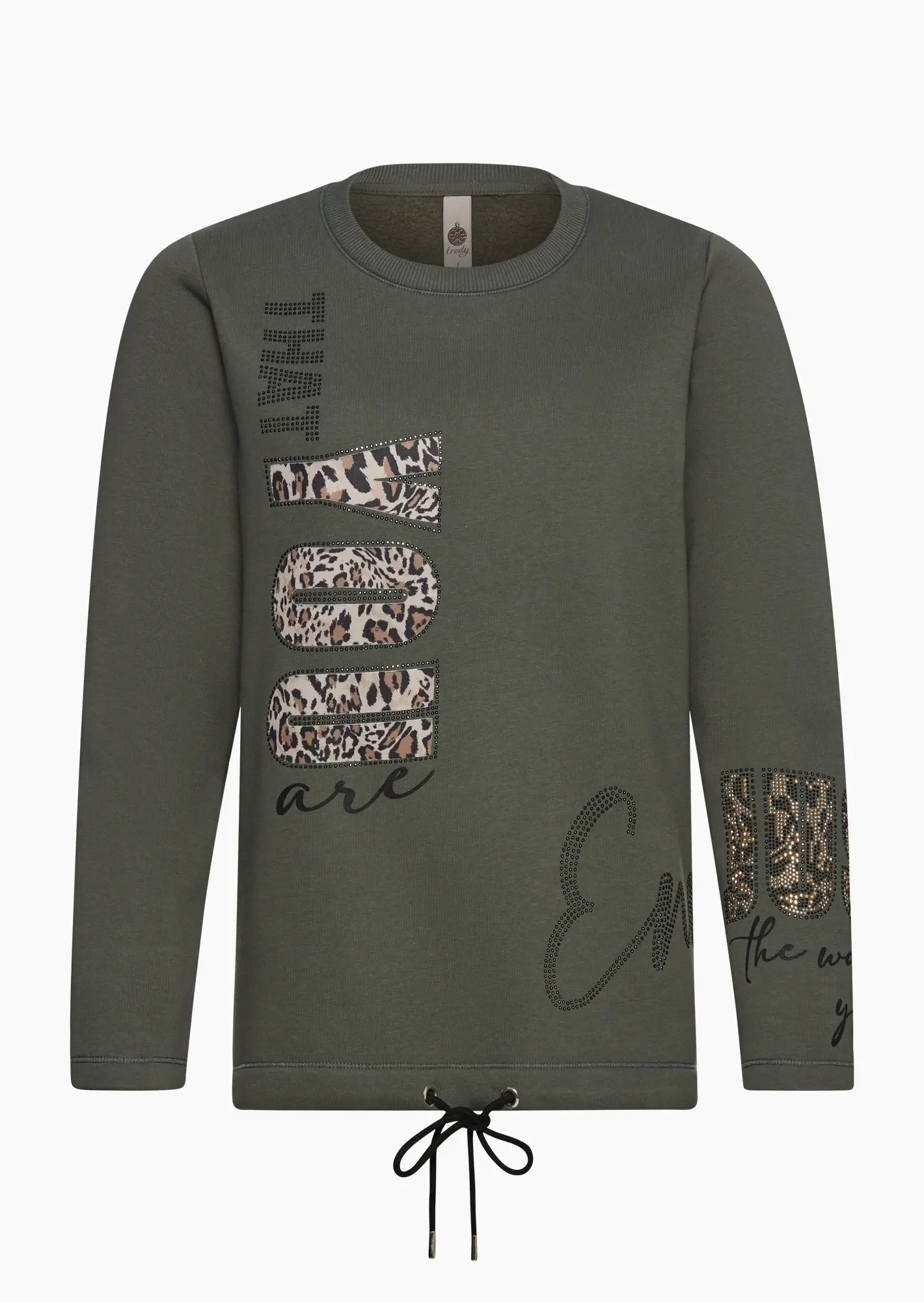 Sweatpullover 'Enough', oliv