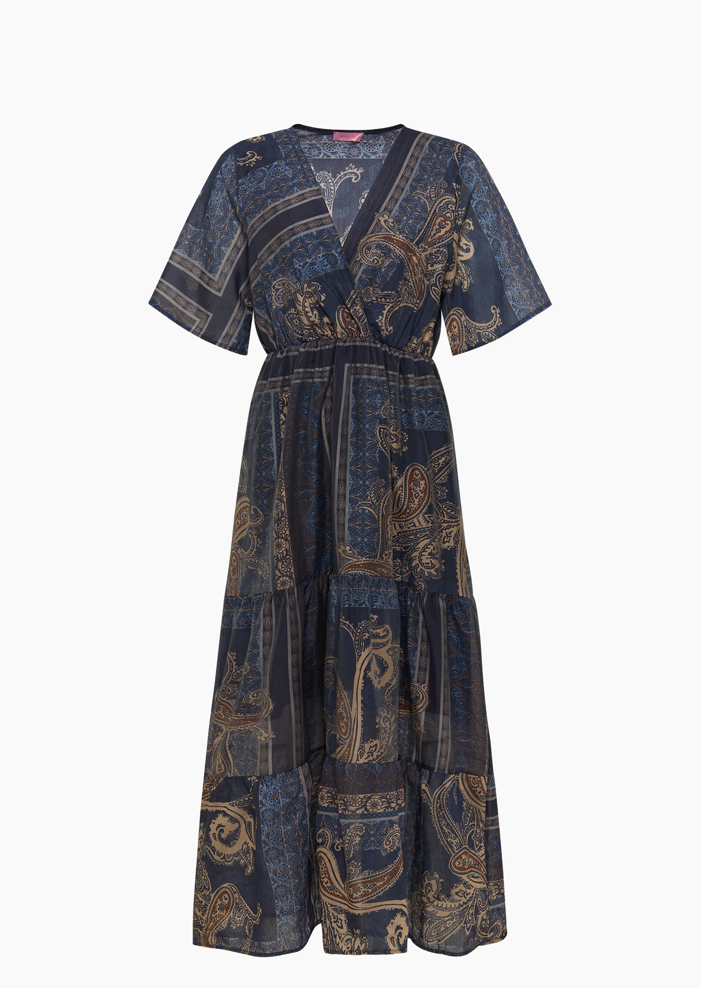 leichtes Kleid im Alloverprint, navy