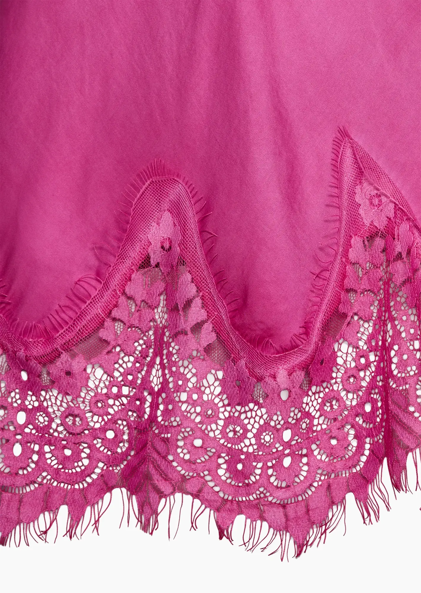 Top aus Viskose-Satin, pink