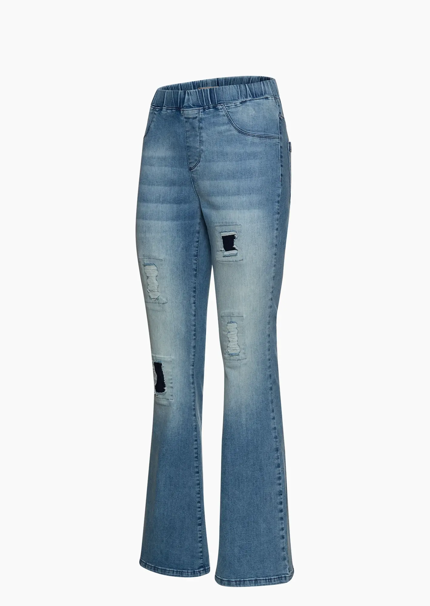 Jeggings im Bootcut-Style, light blue denim