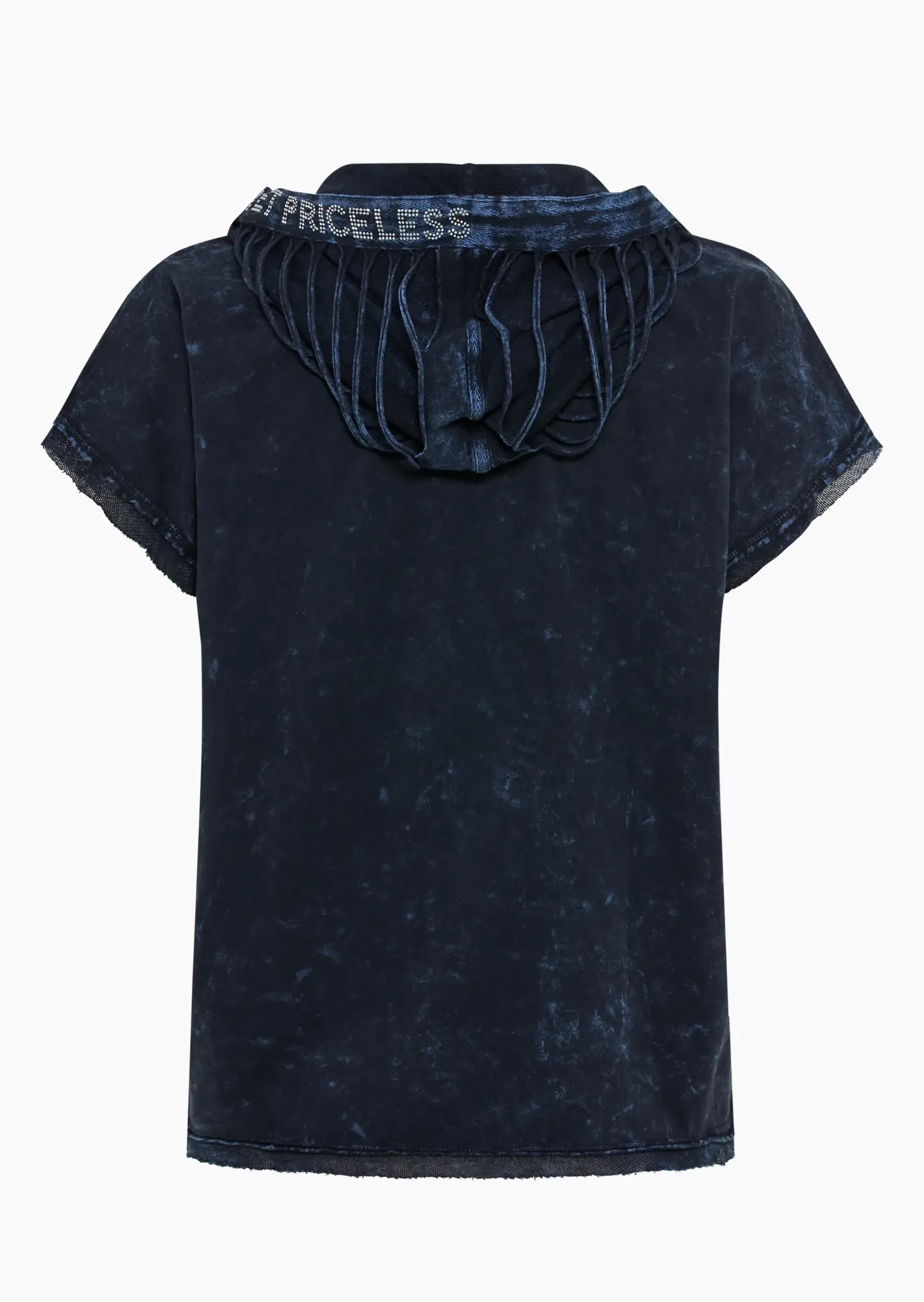 Shirt mit Kapuze & Used-Optik, night