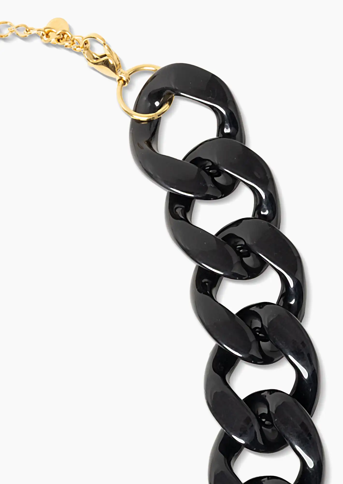 Kette 'Ringe', schwarz