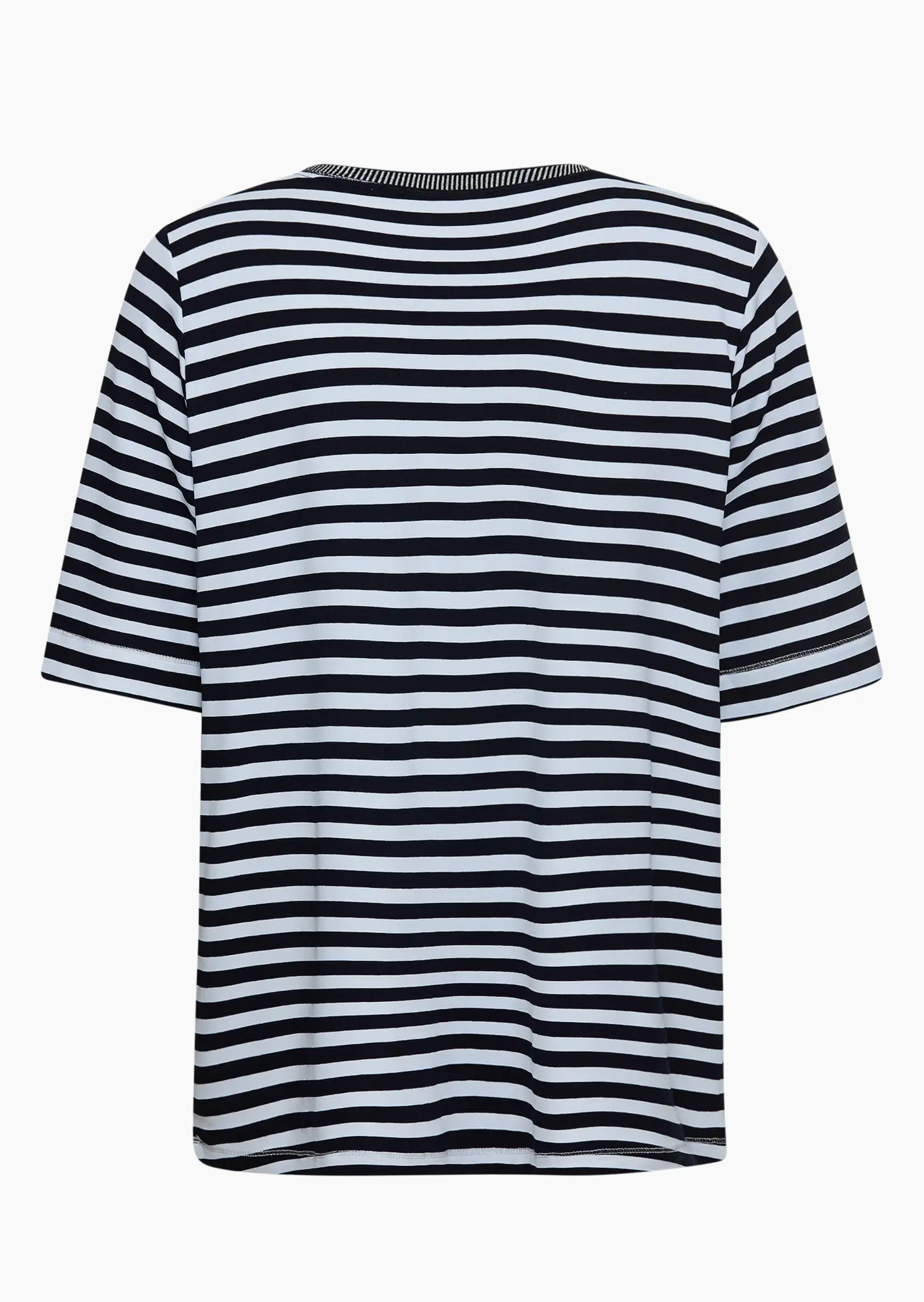 Shirt 'Yourself', navy-weiß