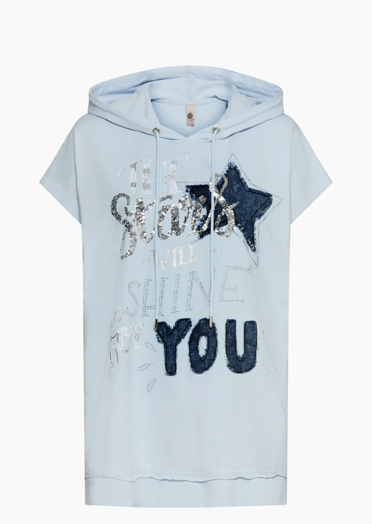 Shirt mit Kapuze, eiskristall