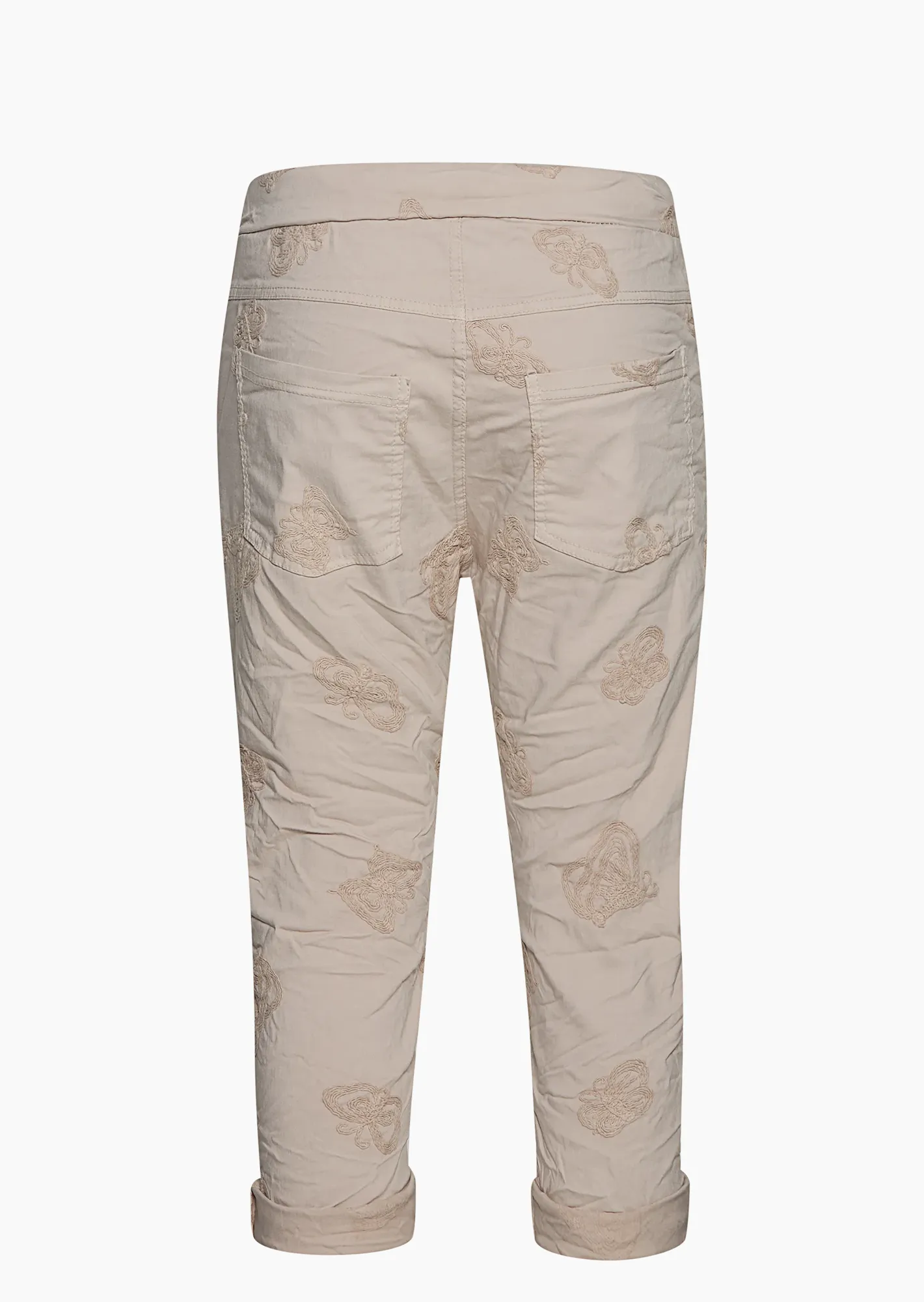 Capri-Joggpants 'Schmetterling', sand