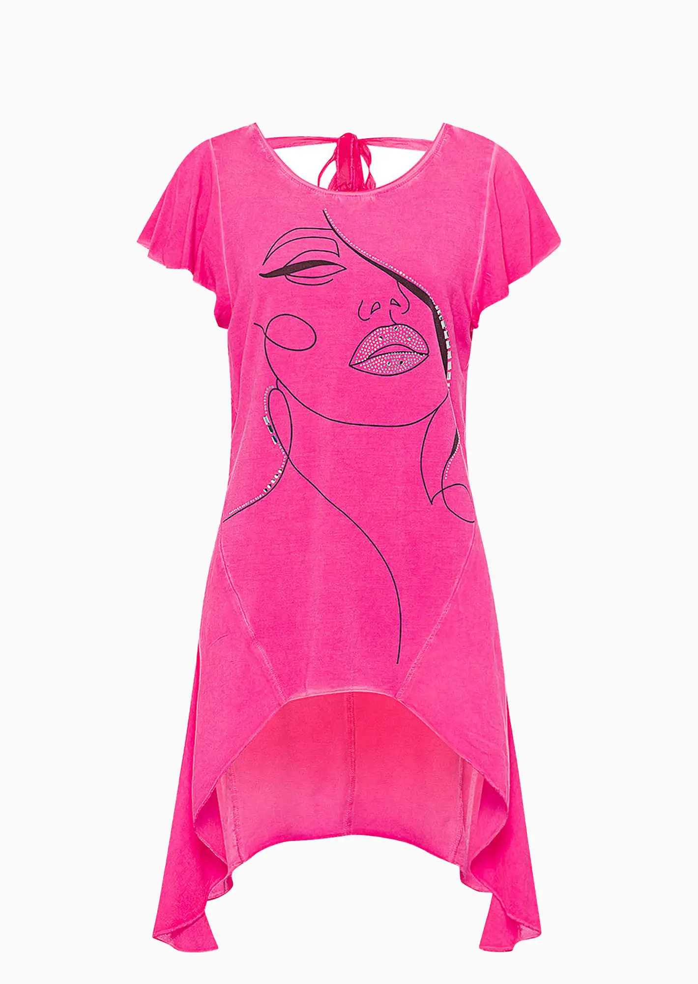 Shirt 'Vokuhila', very berry