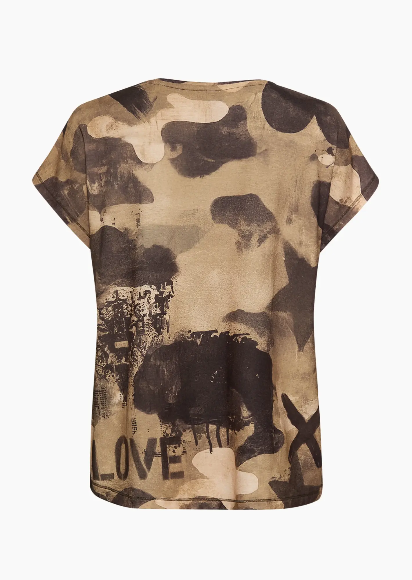 Shirt mit Tigerprint, khaki