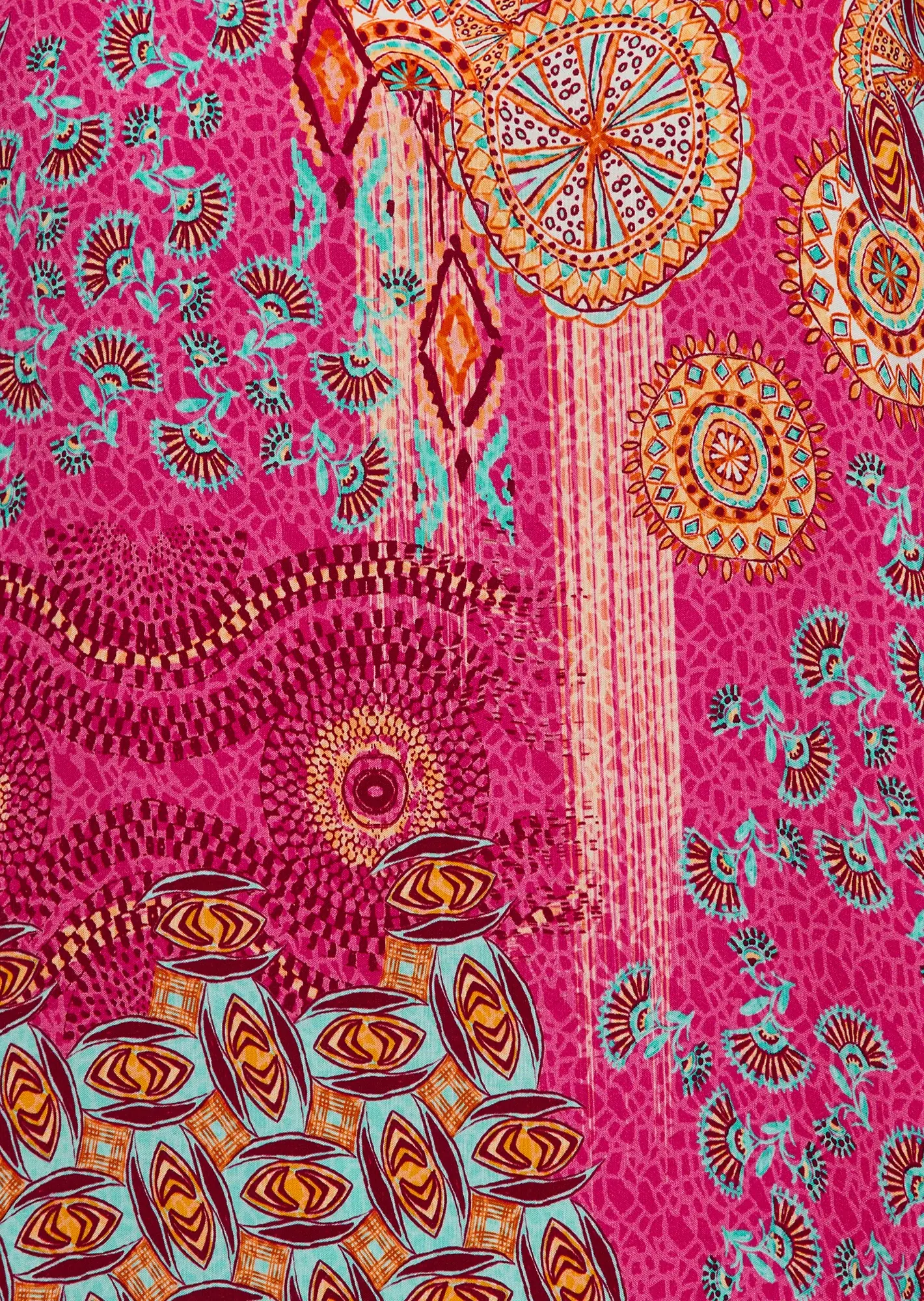 Bluse im Alloverprint, pink