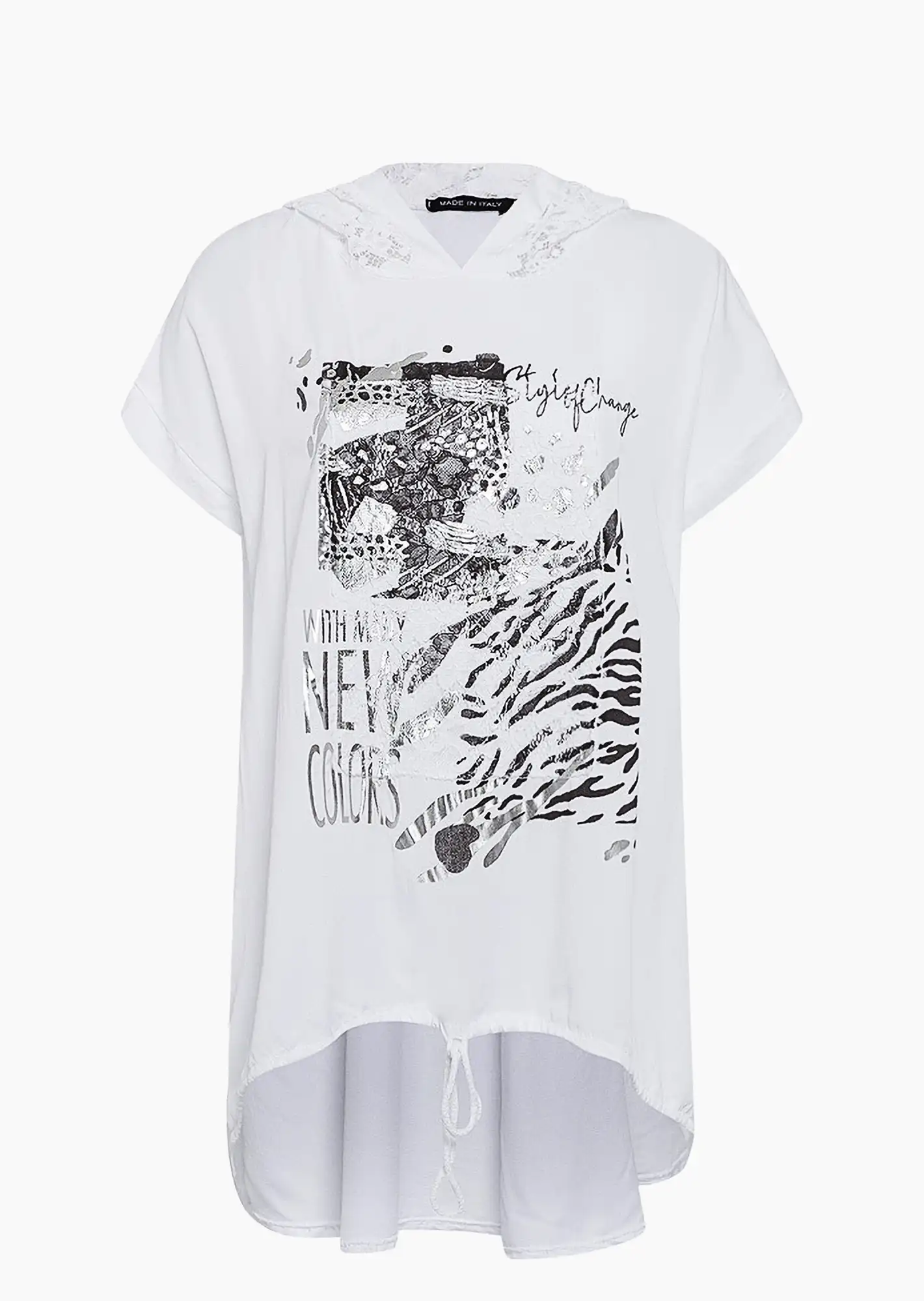 Bluse 'New colors', weiß