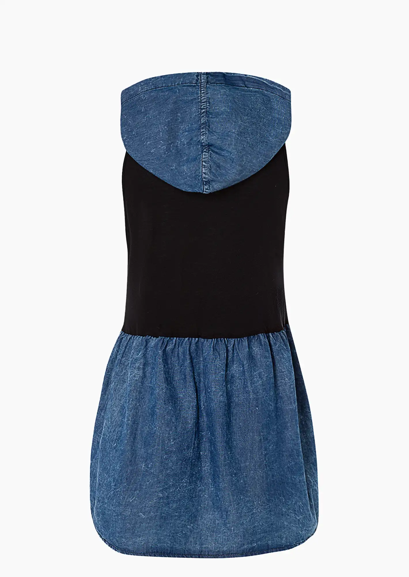 Basic Top SUSI mit Kapuze, dark blue denim