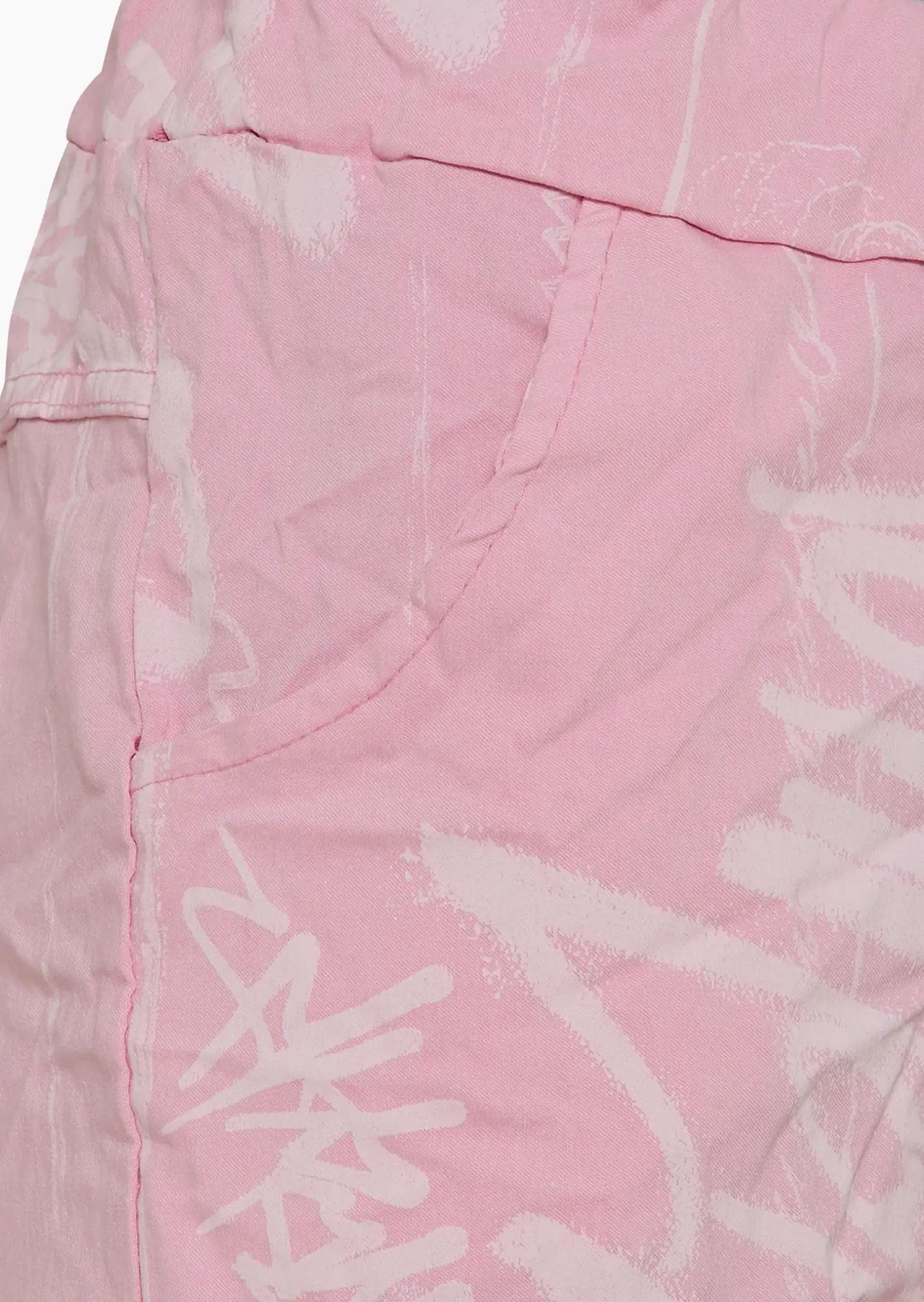 Capri-Joggpants mit Print, mandelblüte