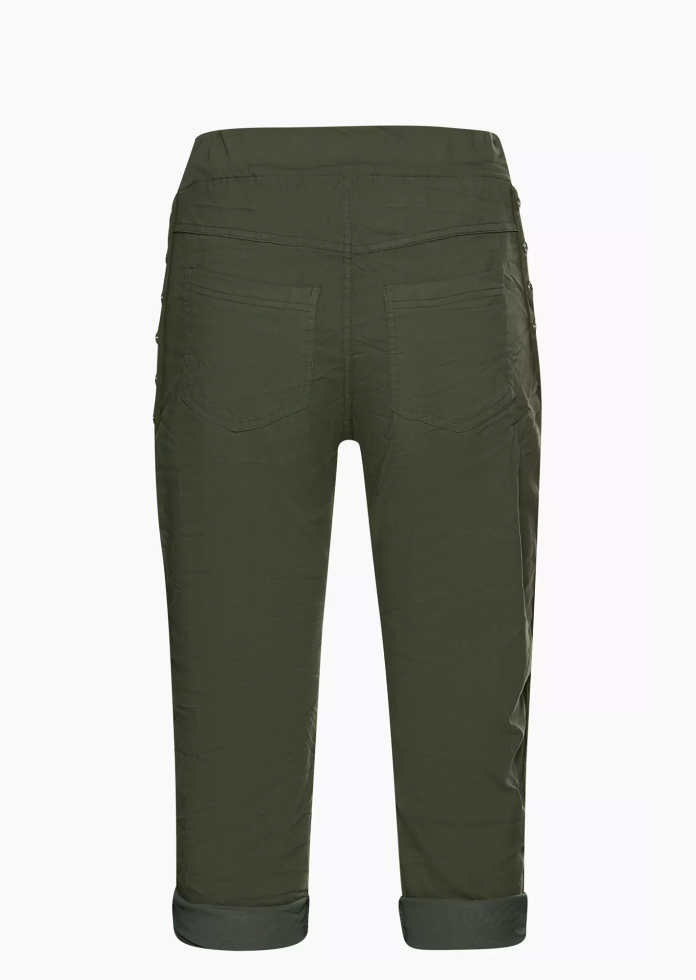 Capri-Joggpants mit Galonstreifen, khaki