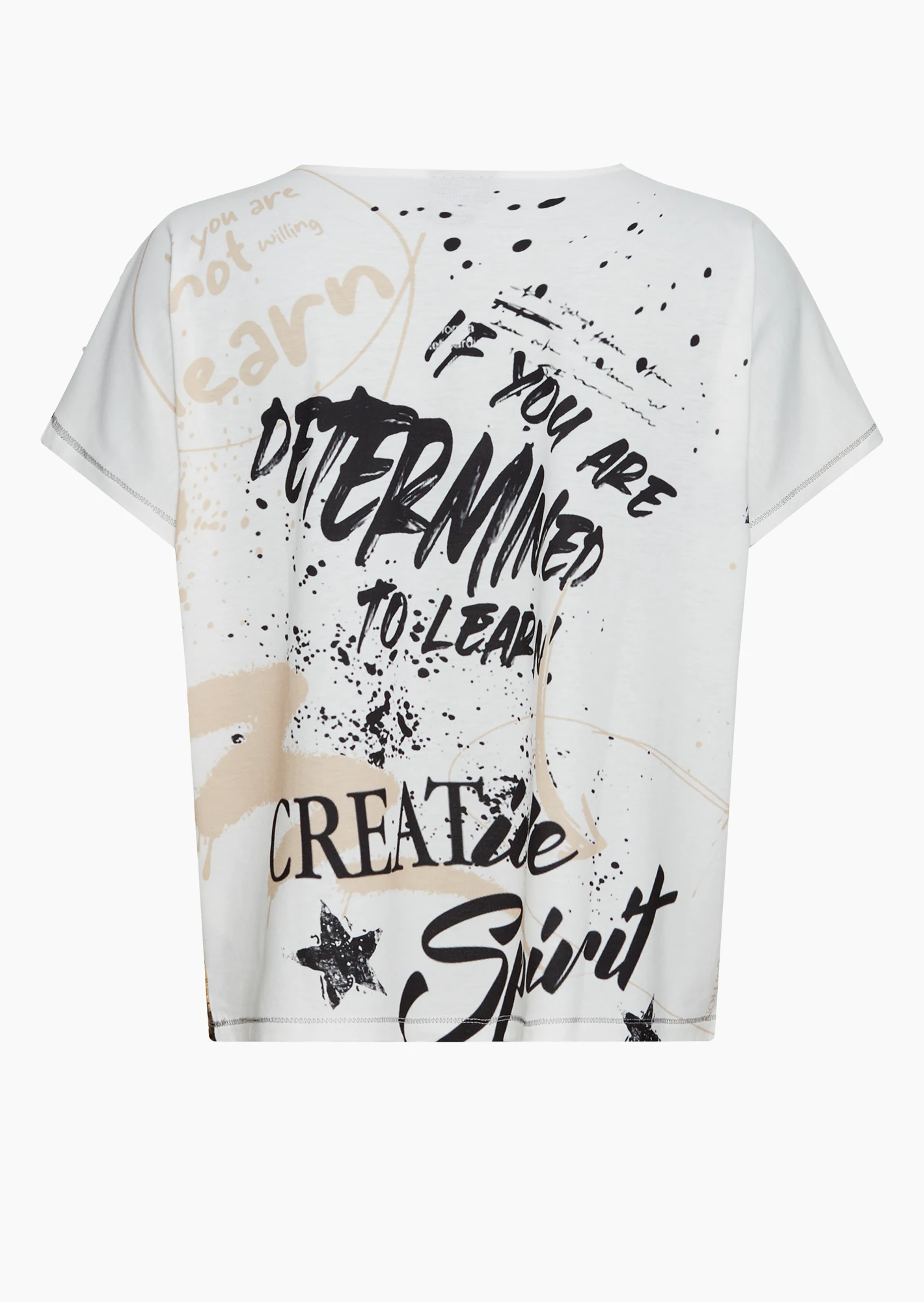 Shirt mit Animalprint, offwhite