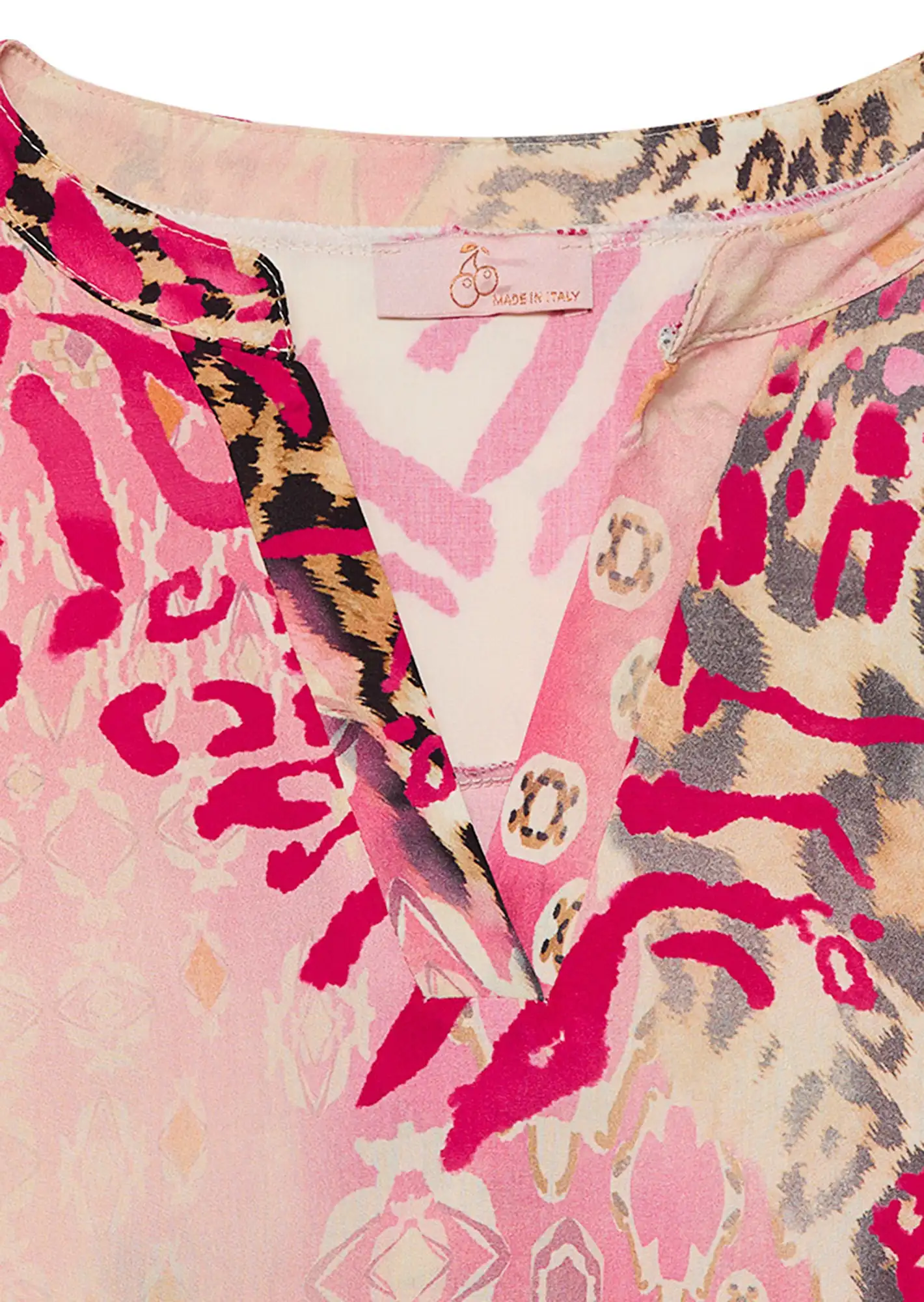Bluse  im Alloverprint, very berry