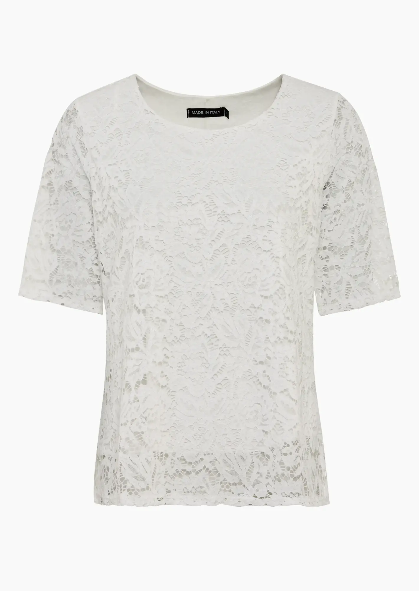 leichtes Spitzenshirt, weiß