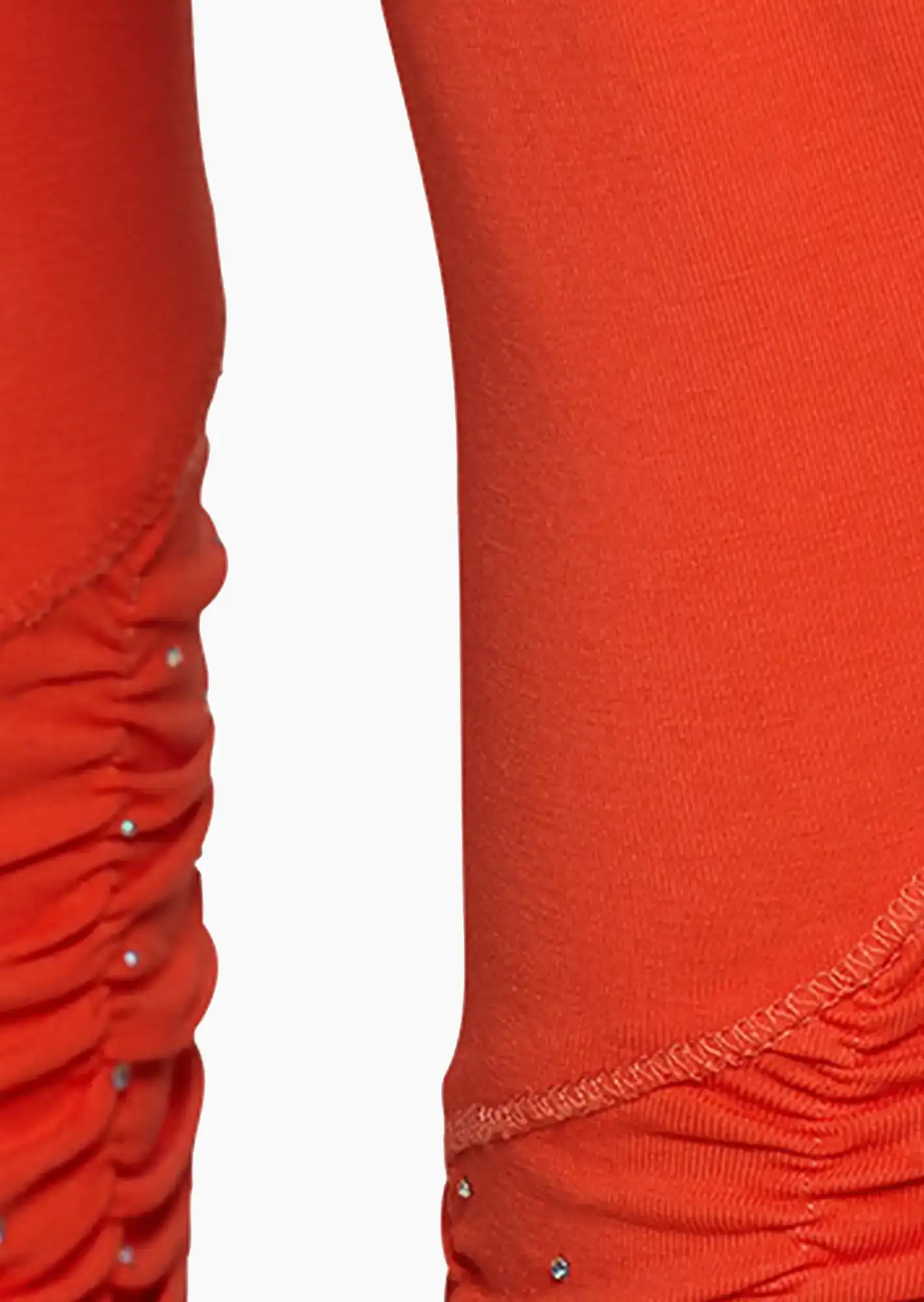 Leggings mit Ziersteinen, koralle