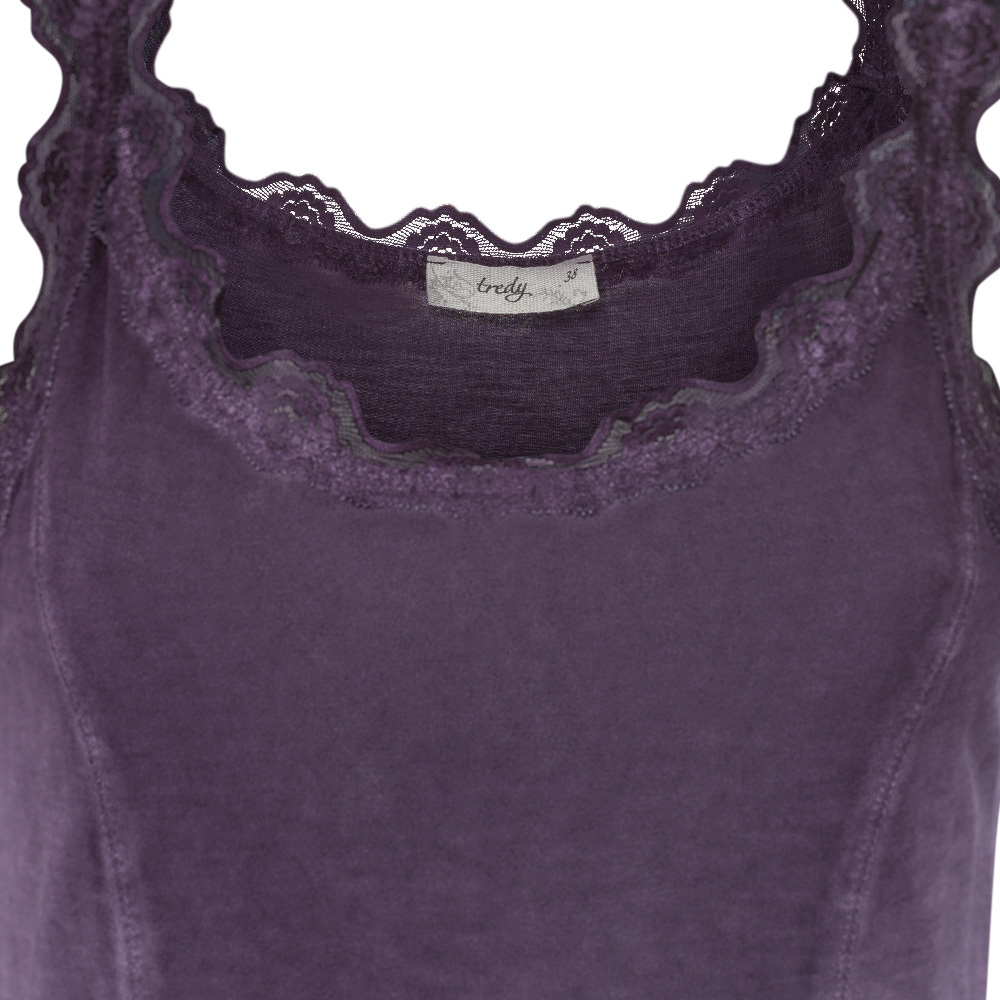 Basic Top ""ANNA"", grape wine