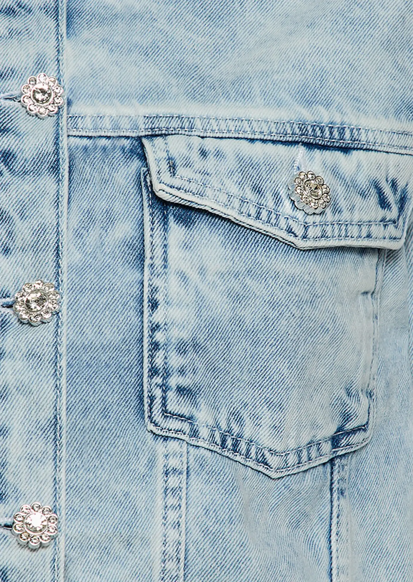 Jeansjacke 'Flügel', bleached denim