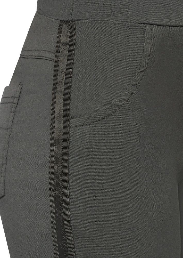 Joggpants mit Galonstreifen, oliv
