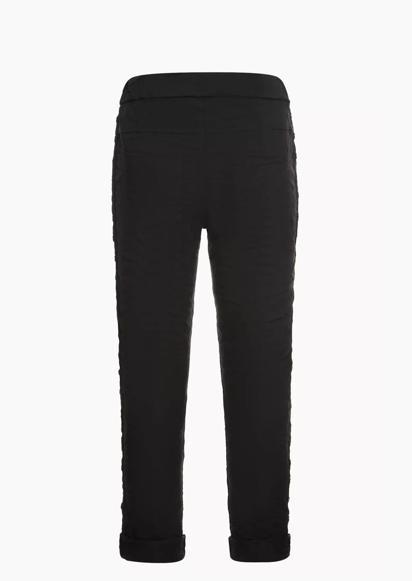 Joggpants mit Galonstreifen, schwarz