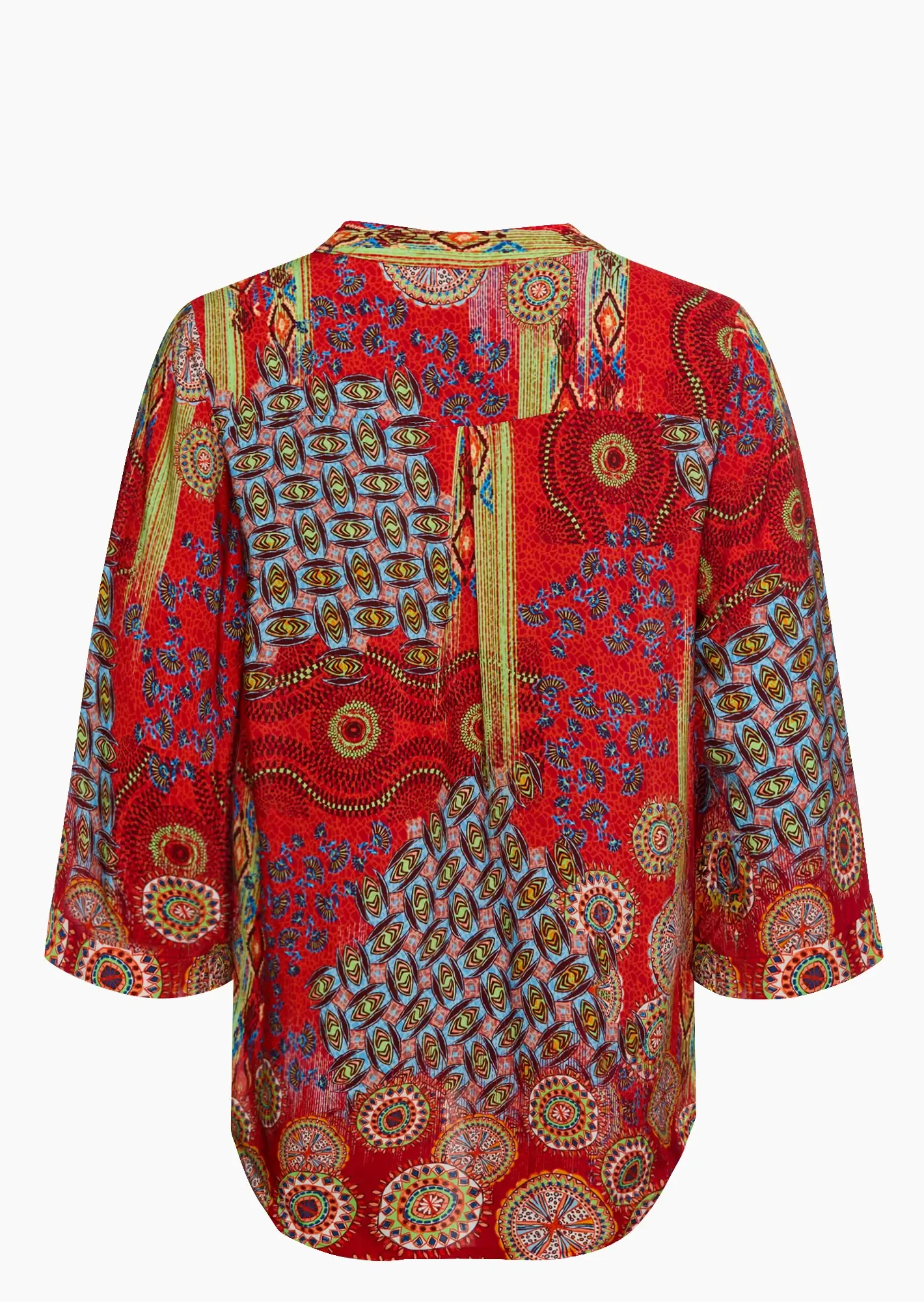 Bluse im Alloverprint, tredyrot