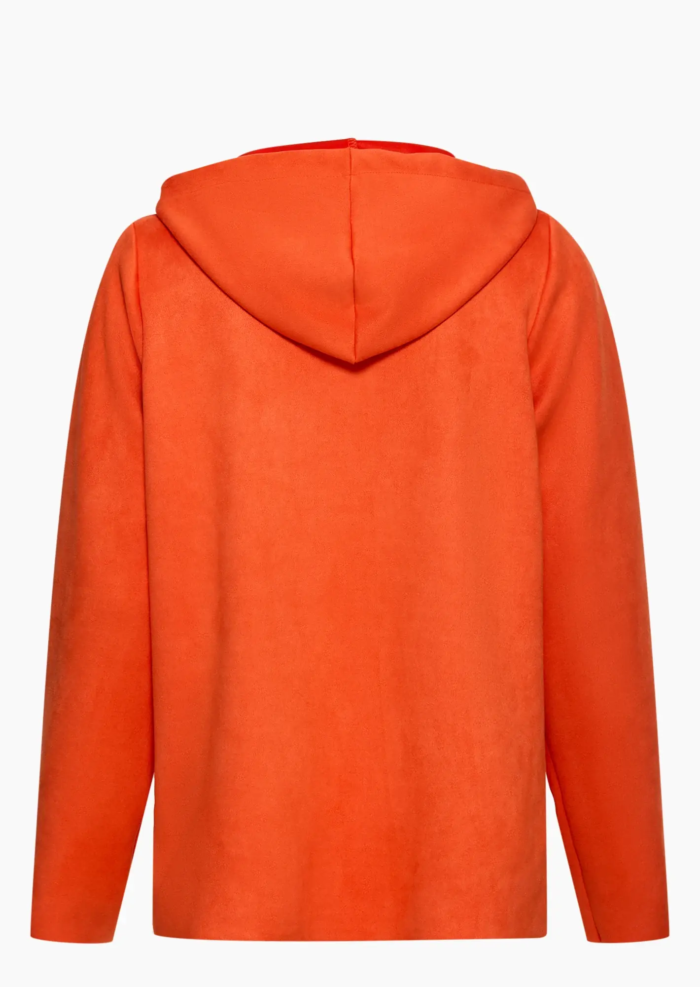 Jacke in Suede-Optik, orange