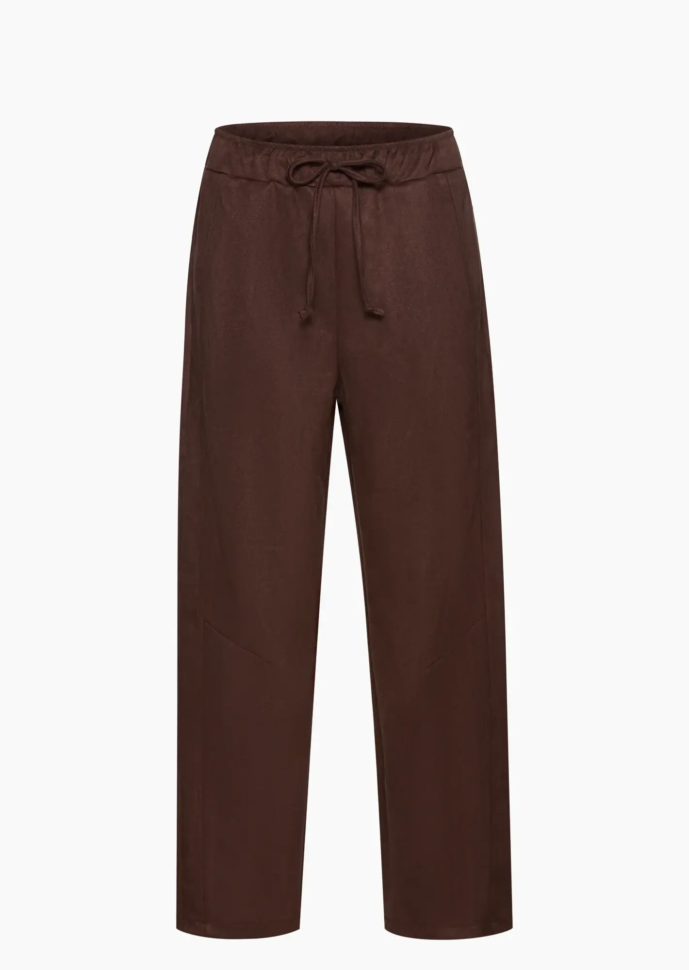 Pants in Suede-Optik, schoko