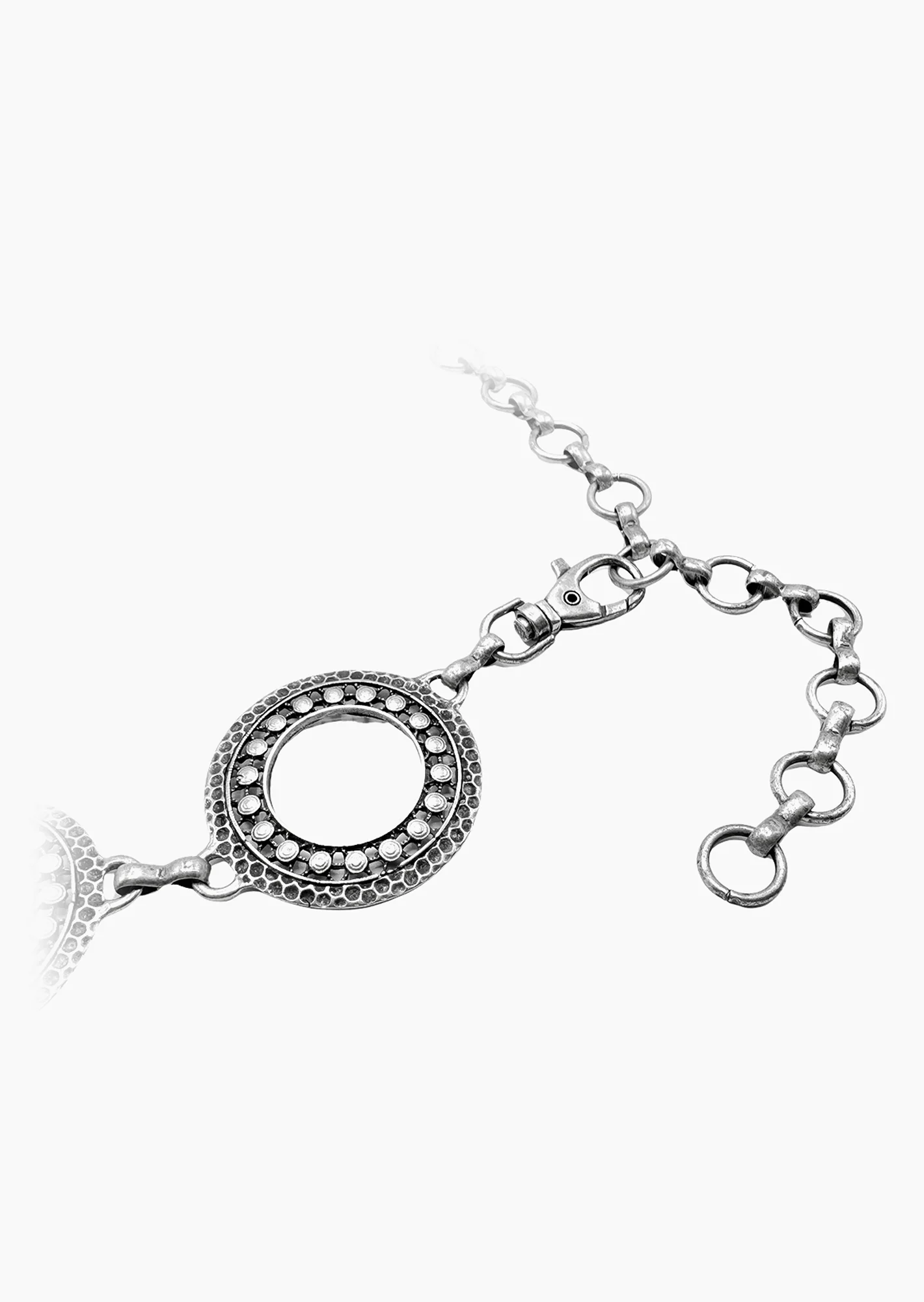 Gürtel 'Ringe', silber